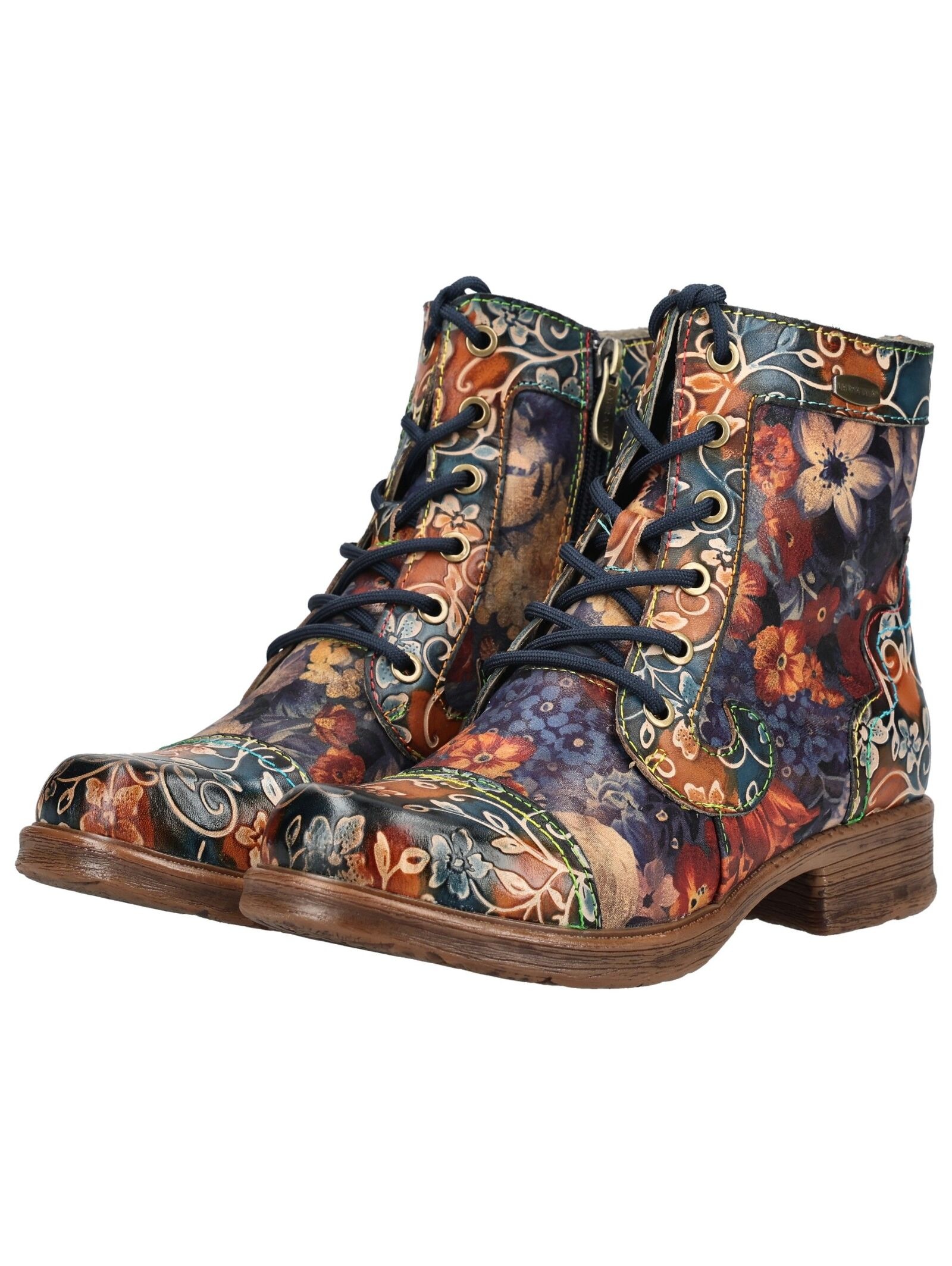 LAURA VITA Schnürstiefelette »LAURA VITA Stiefelette Leder/Textil«