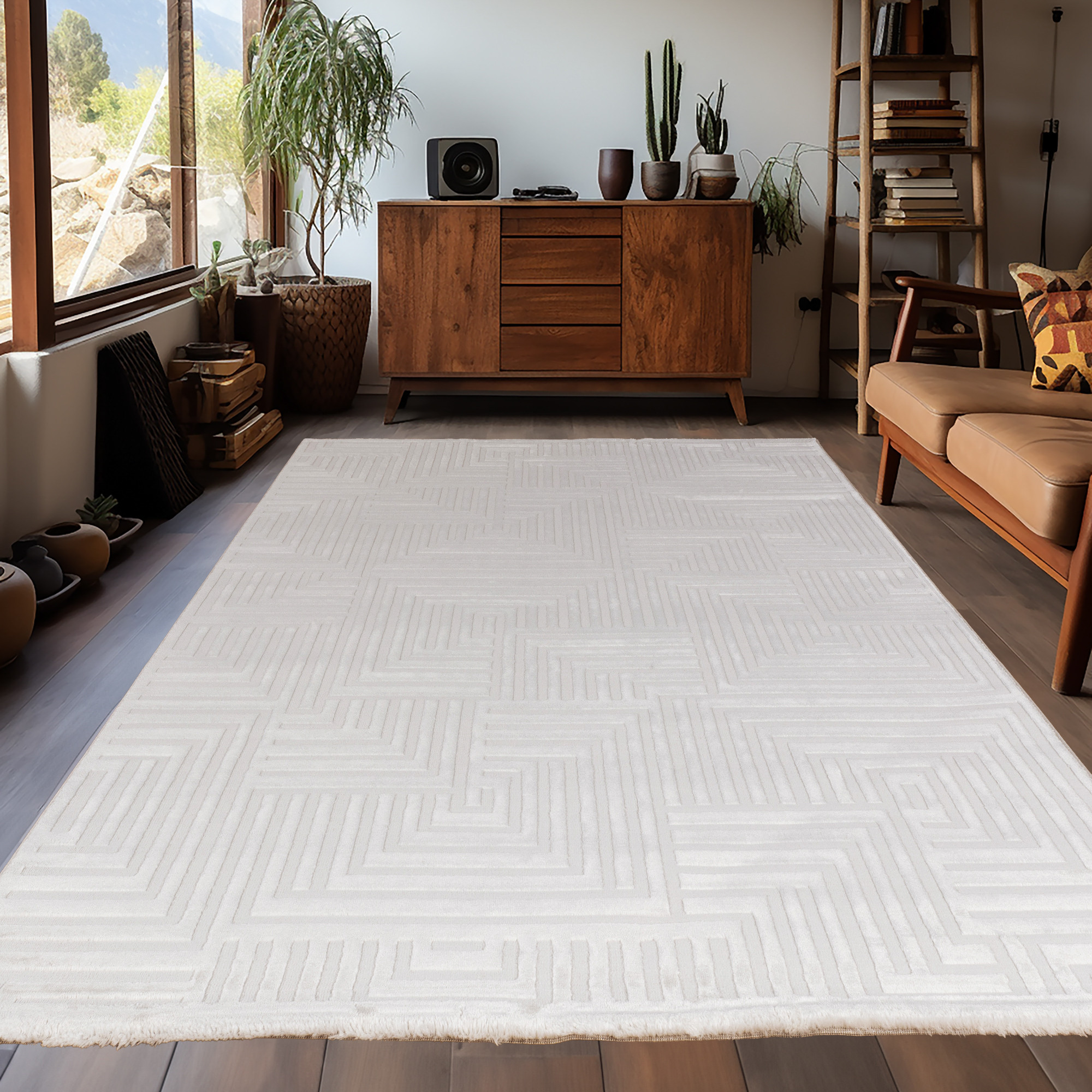 Ayyildiz Teppiche Teppich "SAHARA 1114" rechteckig 12 mm Höhe Läufer / Pflegeleicht / Strapazierfähig / Trend Colors/ Wohnzimmer