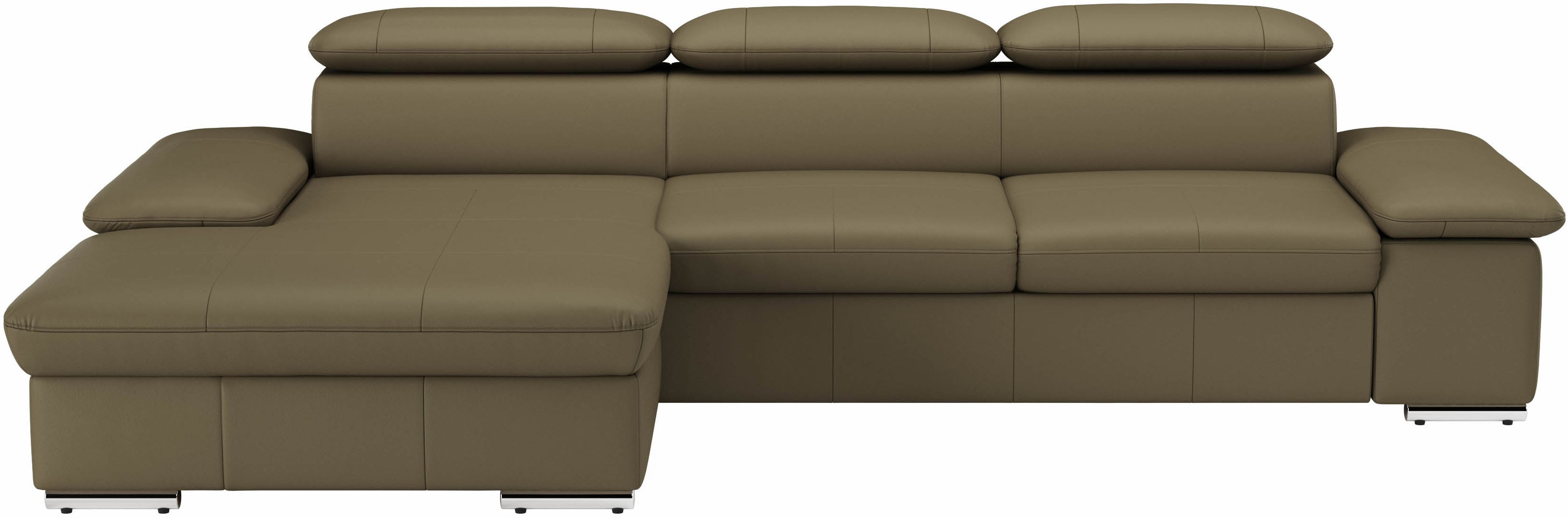 sit&more Ecksofa "Valantine L-Form, B: 286 cm" mit Arm- & Kopfteilverstellung, optional mit Schlaffunktion