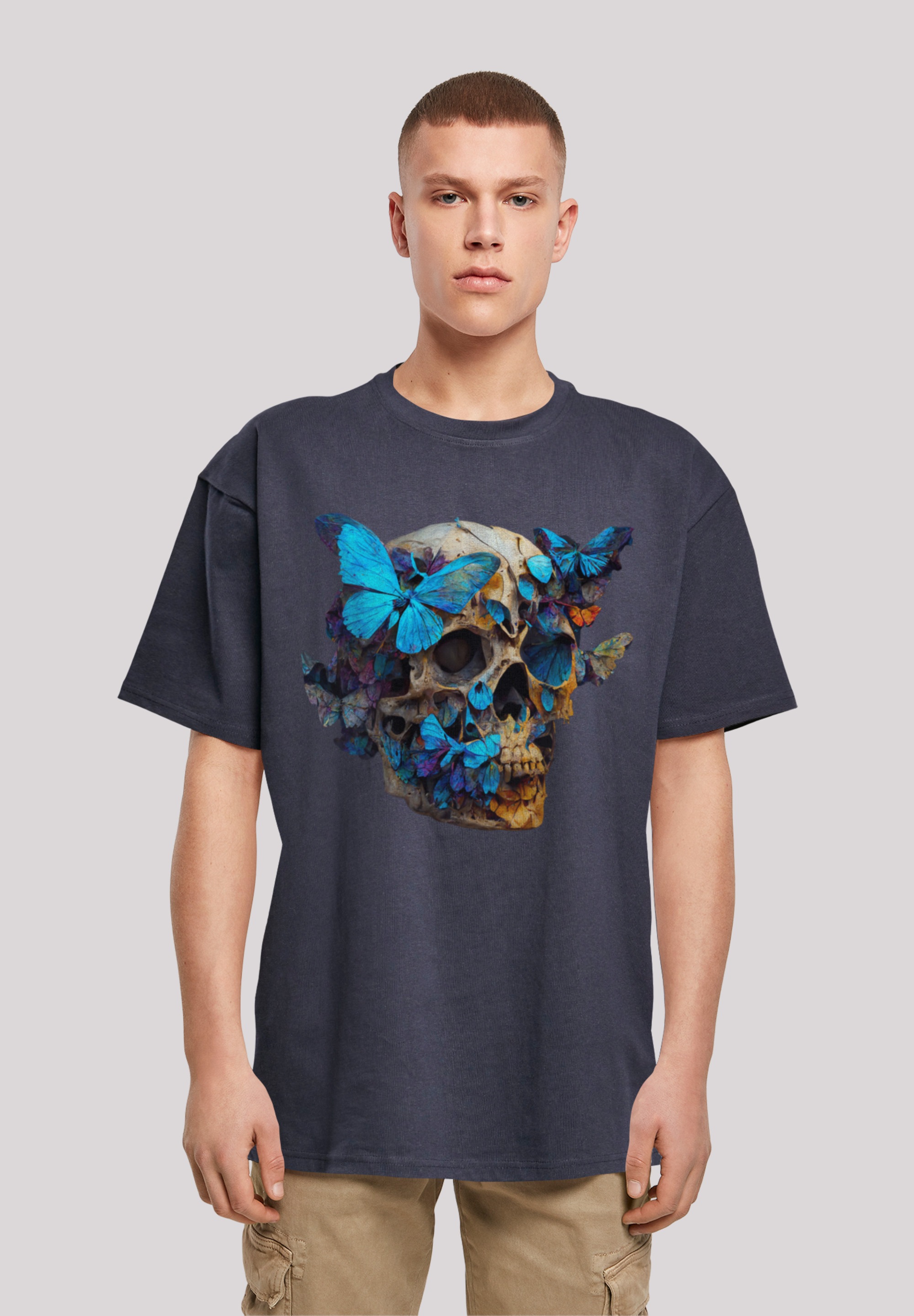 F4NT4STIC T-Shirt »Schmetterling | Print ▷ Skull BAUR OVERSIZE TEE«, bestellen