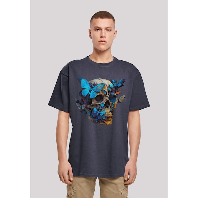 F4NT4STIC T-Shirt »Schmetterling Skull OVERSIZE TEE«, Print ▷ bestellen |  BAUR