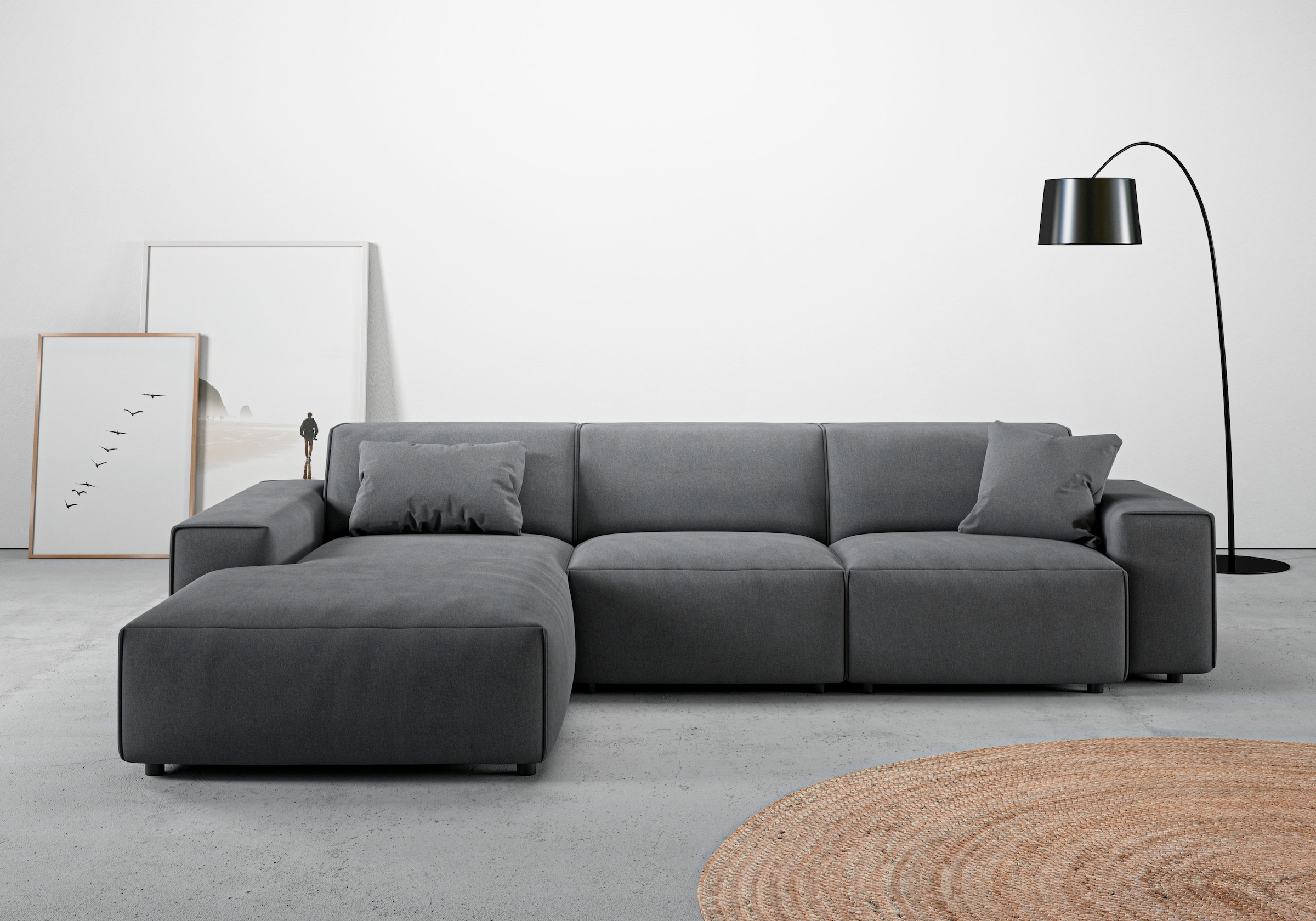 Home affaire Ecksofa "Glimminge auch in Breitcord, Feincord, Bouclé + Easy günstig online kaufen
