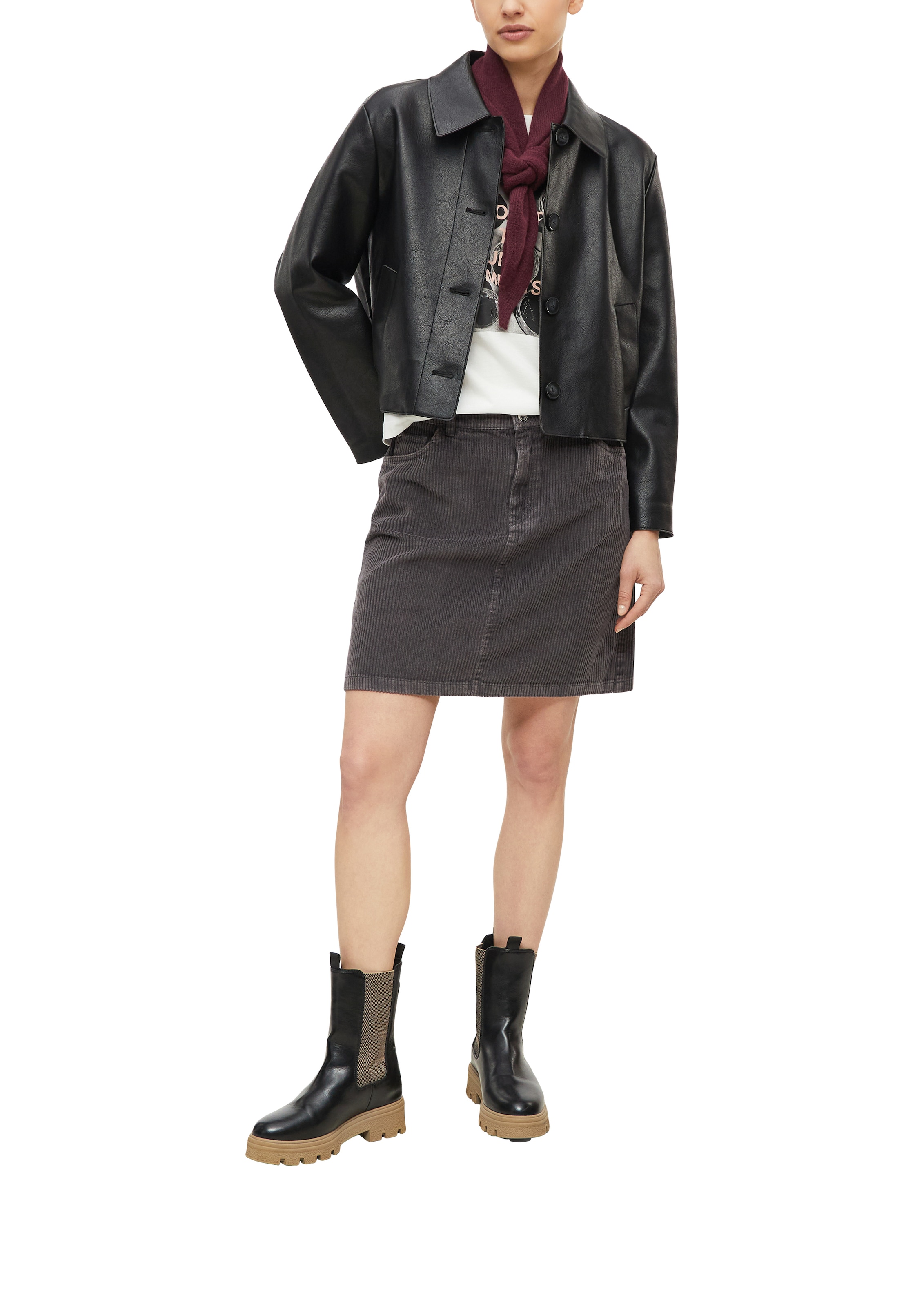s.Oliver Cordrock Minirock im 5-Pocket-Style