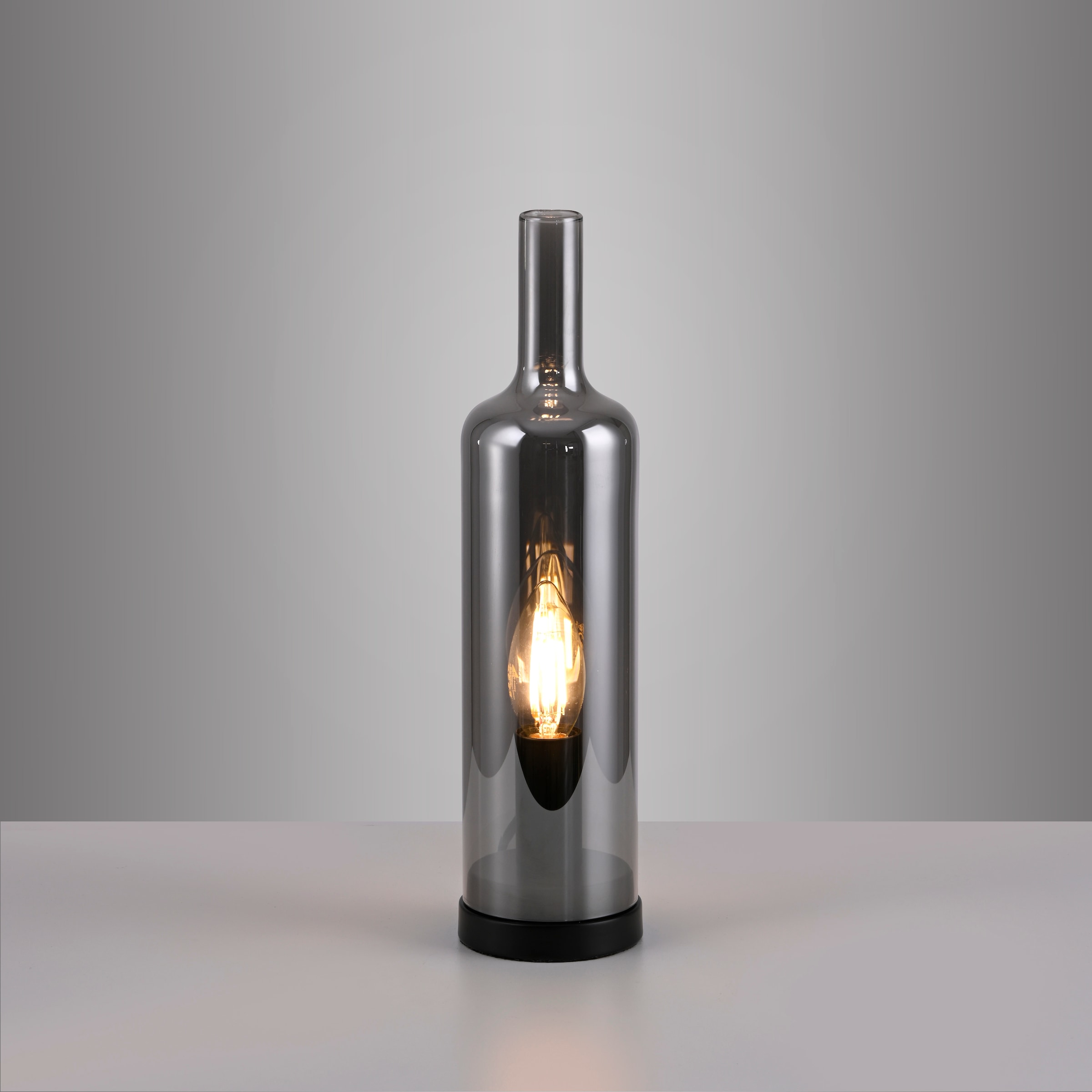 JUST LIGHT LED Tischleuchte »BOTTLE« E14 1 Stk. Schalter, Schnurschalter, Exklusive E14