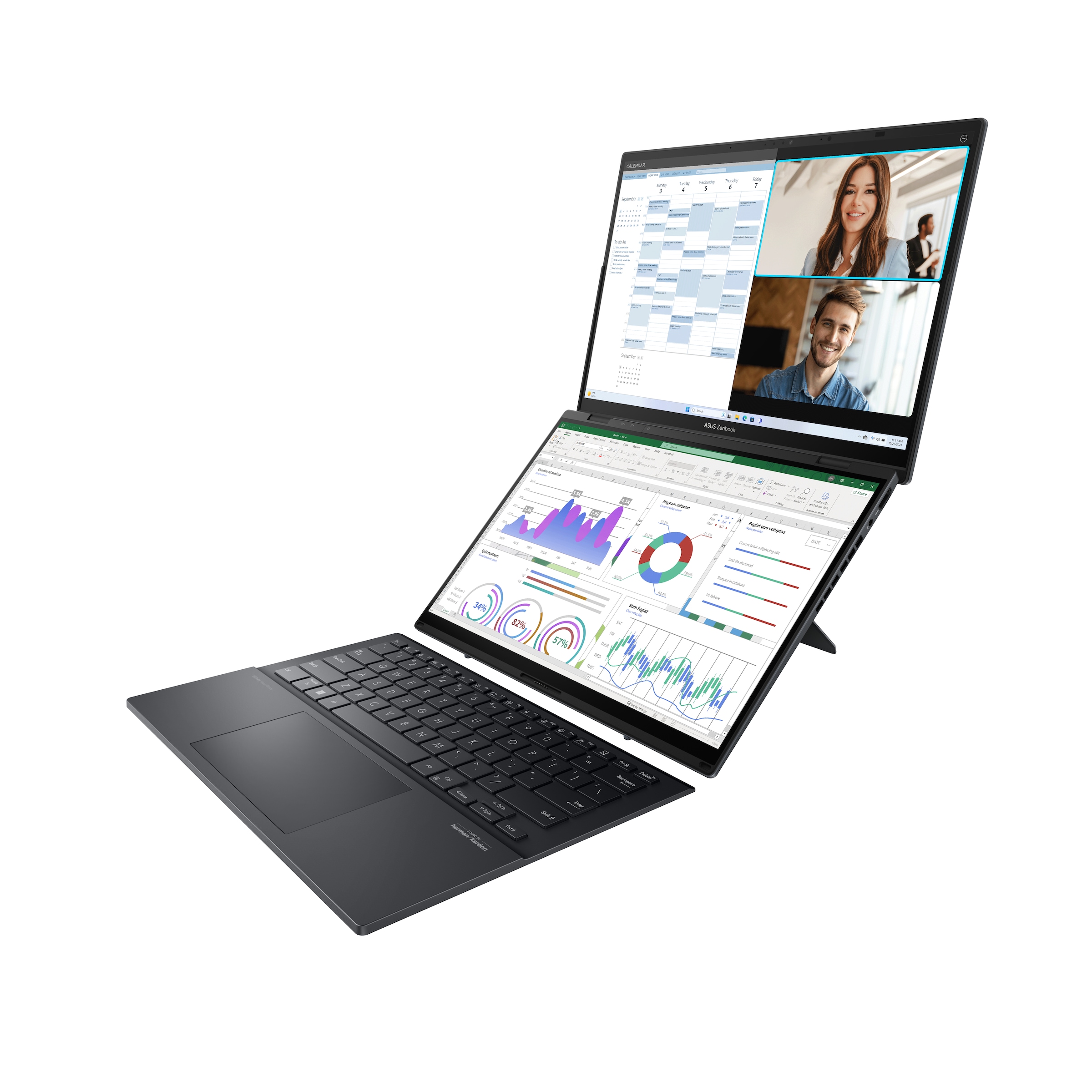 Asus Gaming-Notebook »Zenbook Duo 14" U5-125H 16 512 UX8406MA-QL114W«, 35,6 cm, / 14 Zoll, Intel, Core Ultra 5, 512 GB SSD