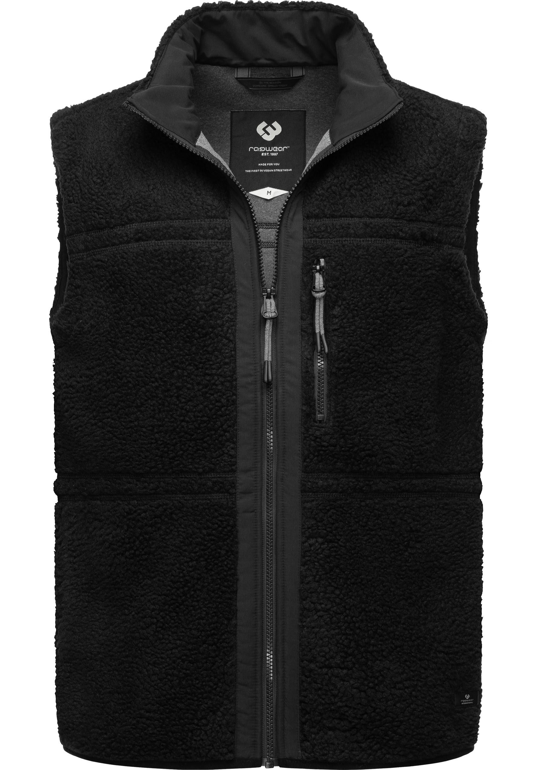 Plüschweste »Noory Vest«, Herren Basic ärmellose Teddy-Fleece Jacke