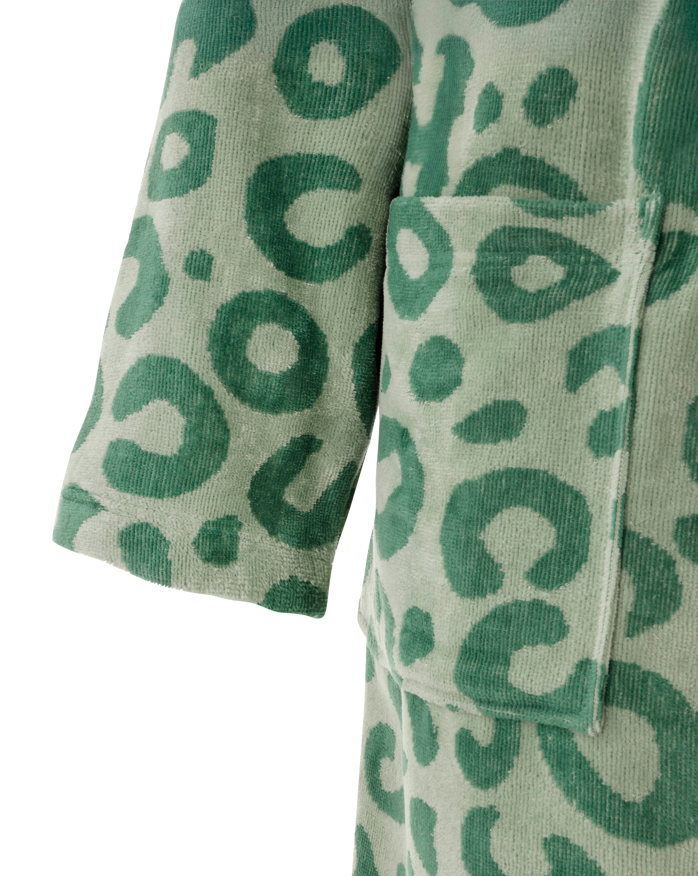 OTTO home Unisex-Bademantel »Anna Leo, ideal für Sauna & Spa, Hotelbademantel, Morgenmantel« 1 Stk. für Damen & Herren, mit Taschen, S-3XL, mit trendigem Animal-Print