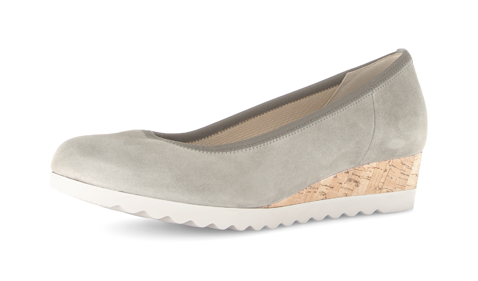 Gabor Keilpumps "GENUA" Businessschuh, Heels mit Absatz in Kork-Optik günstig online kaufen