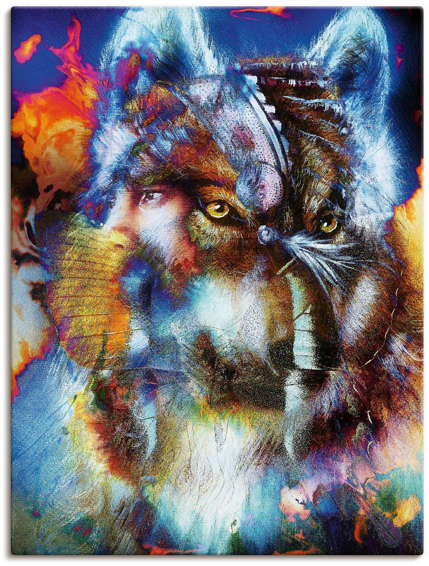 Artland Paveikslas »Indischer Krieger su Wolf«...