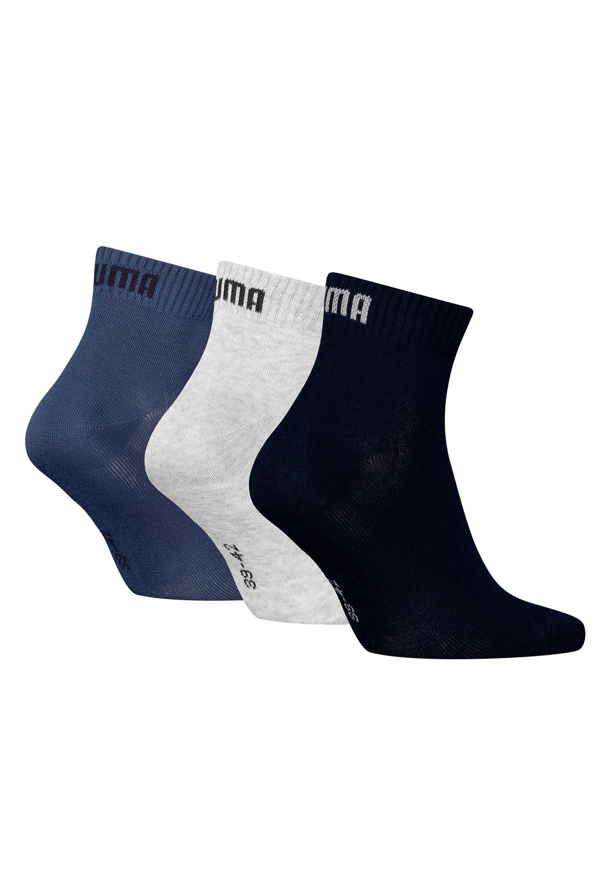 PUMA Kurzsocken »Socken Quarter Plain 3P 3er Pack«