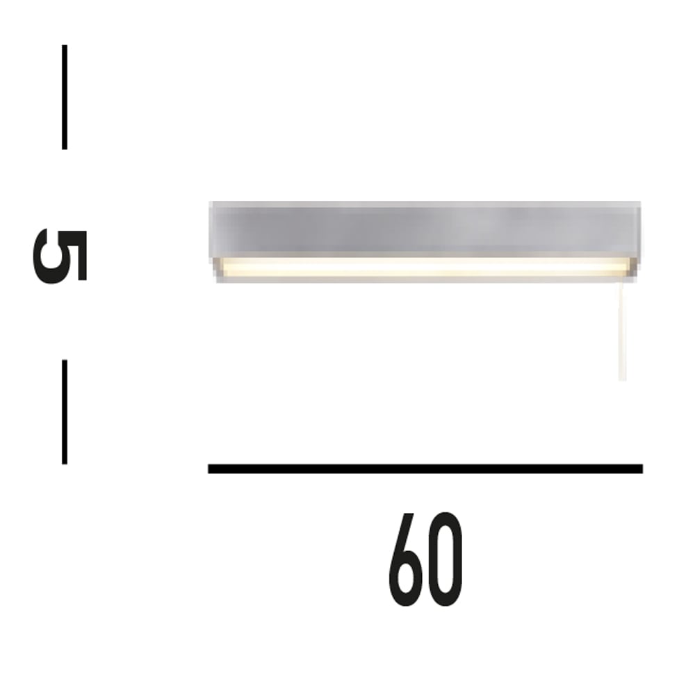 Searchlight Wandleuchte »Venti Wall Light - Polished Chrome & Frosted Polycarbonate« LED-Modul 1 Stk. Warmweiß