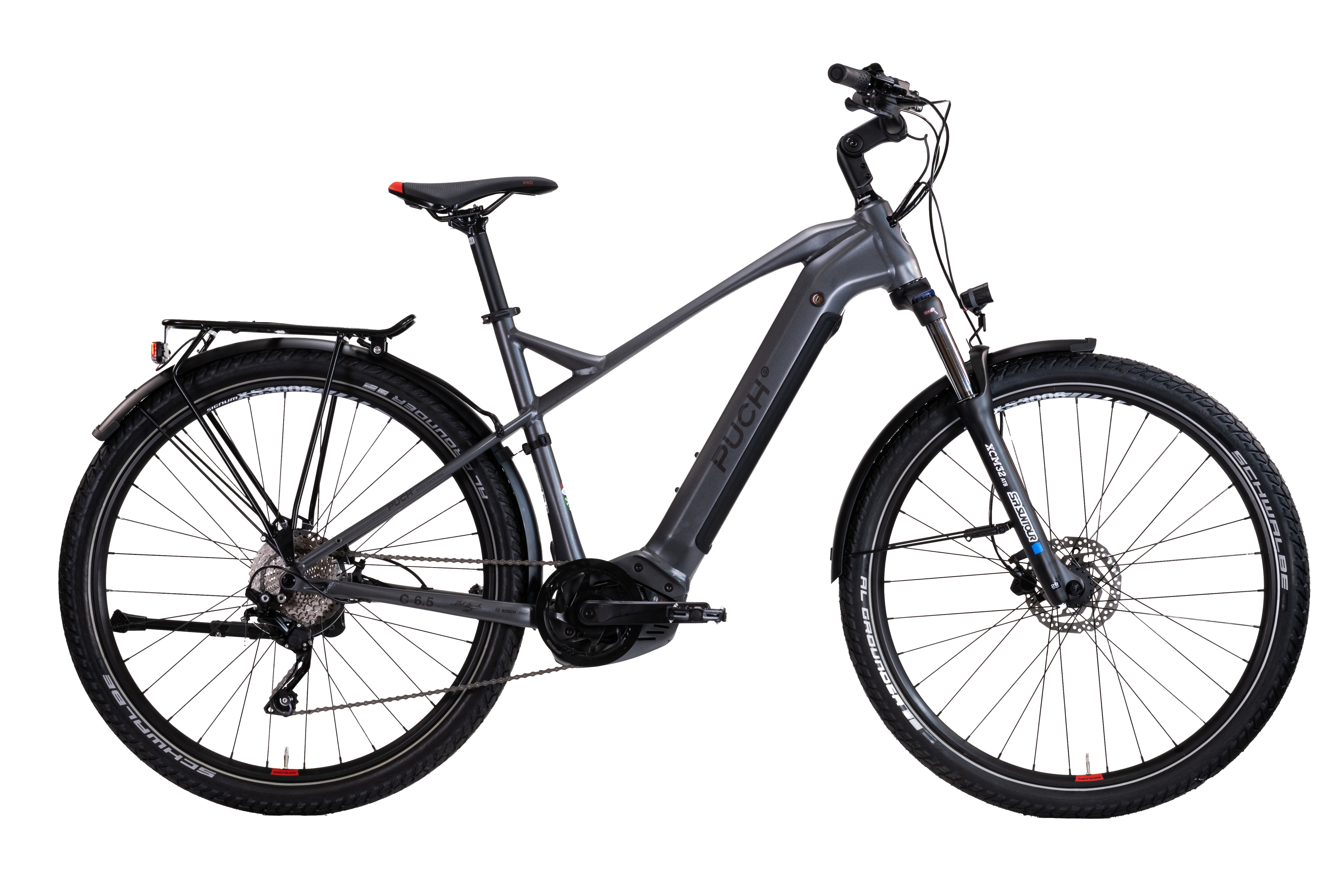 PUCH "PUCH C6.5 SUV / BOSCH 500 Wh 29" grau 10 Gänge" 10 Gang Shimano DEORE RDM-6000 Schaltwerk Kettenschaltung Mittelmotor 250 W BOSCH PERFORMANCE LINE CX 36 V/250 W