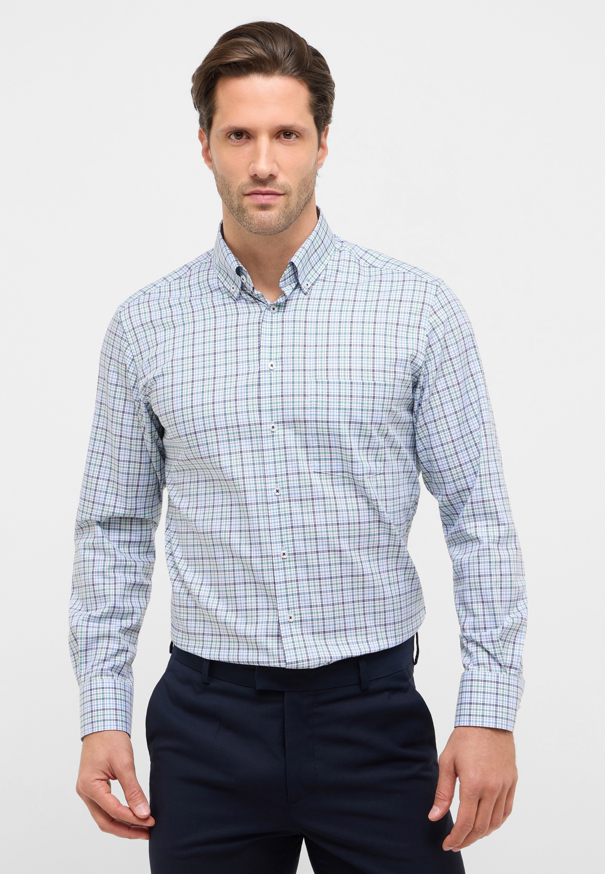 Eterna Langarmhemd "MODERN FIT" NON IRON (bügelfrei) günstig online kaufen