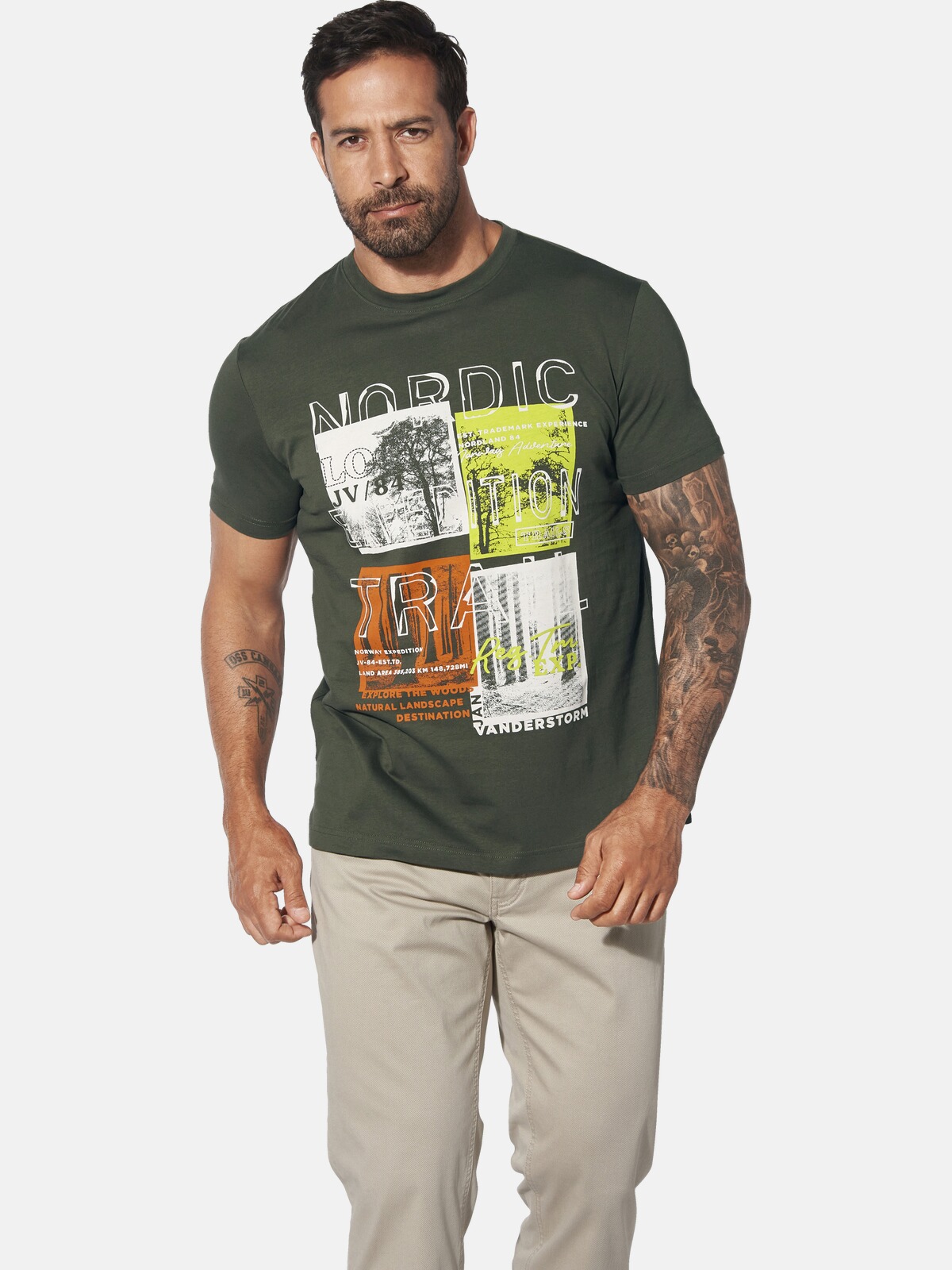 Jan Vanderstorm Rundhalsshirt "T-Shirt TANDRUP"