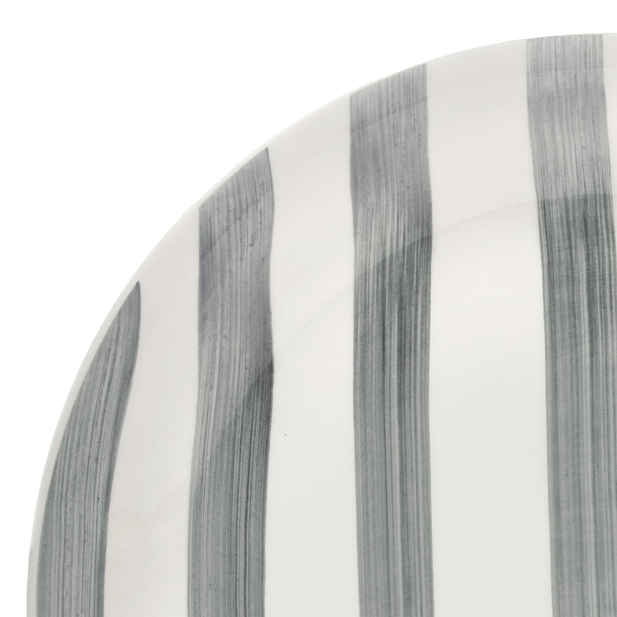 van Well Speiseteller »Mallorca, Teller 27 cm, 6 Stück« Teller Set, Keramik, Streifenoptik, spülmaschinen-/mikrowellengeeignet