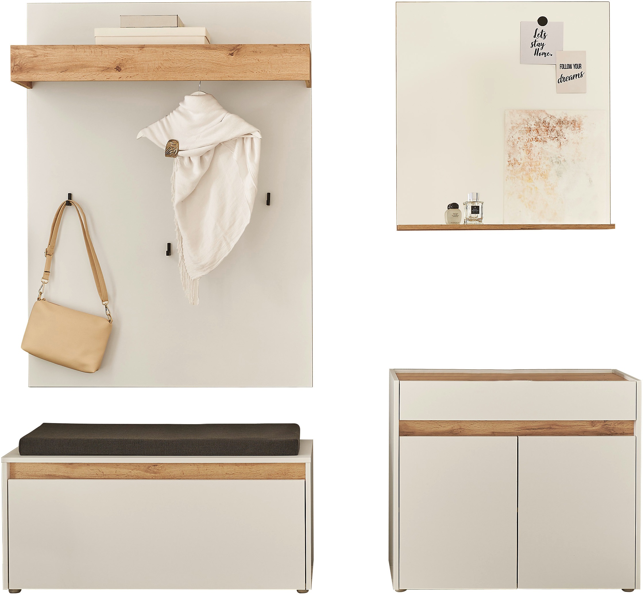 INOSIGN Garderoben-Set "GIRON/CiTY, moderne Garderobe, Komplettset mit viel günstig online kaufen