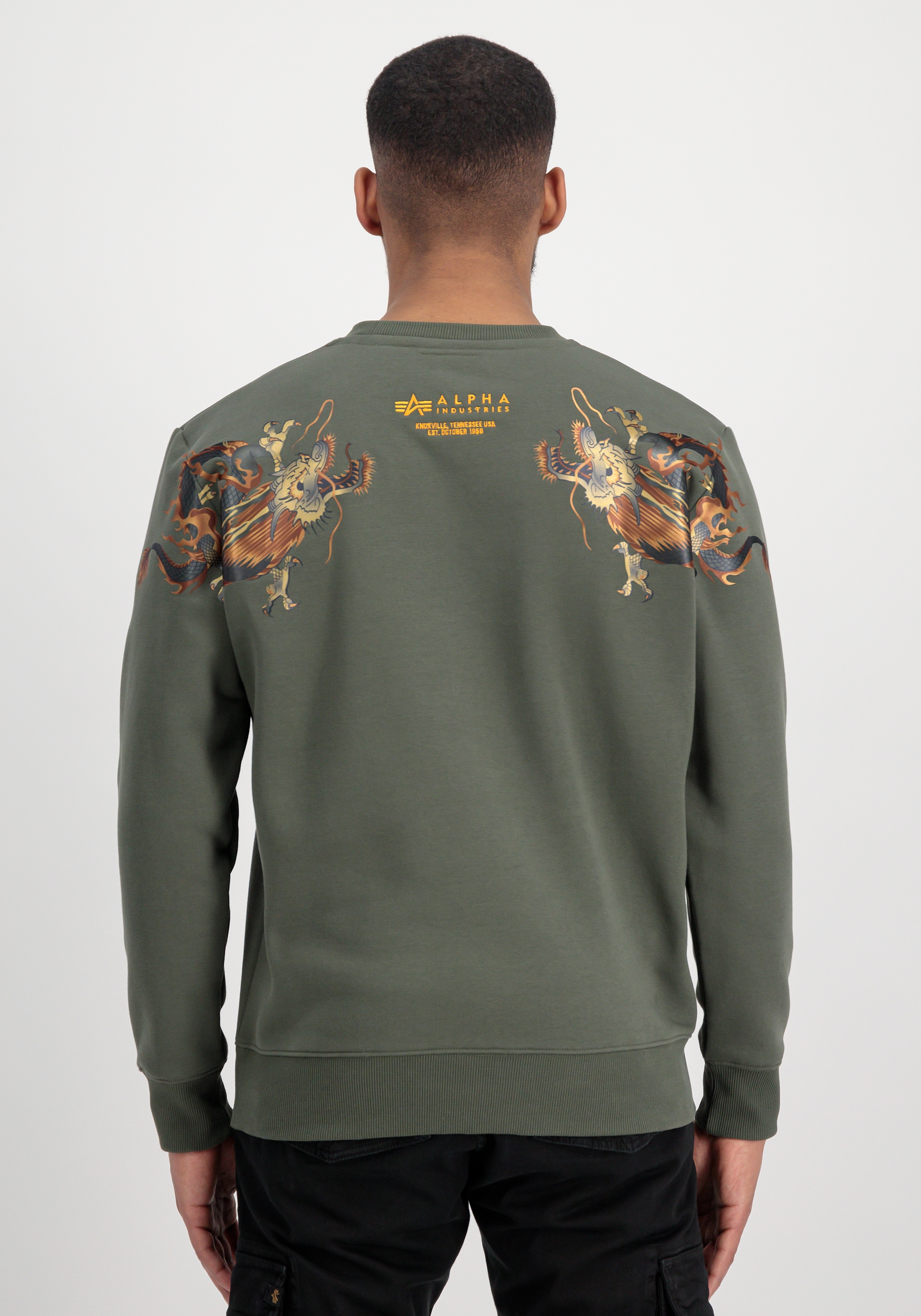 Alpha Industries Sweater "Alpha Industries Men - Sweatshirts Dragon EMB Sweater"