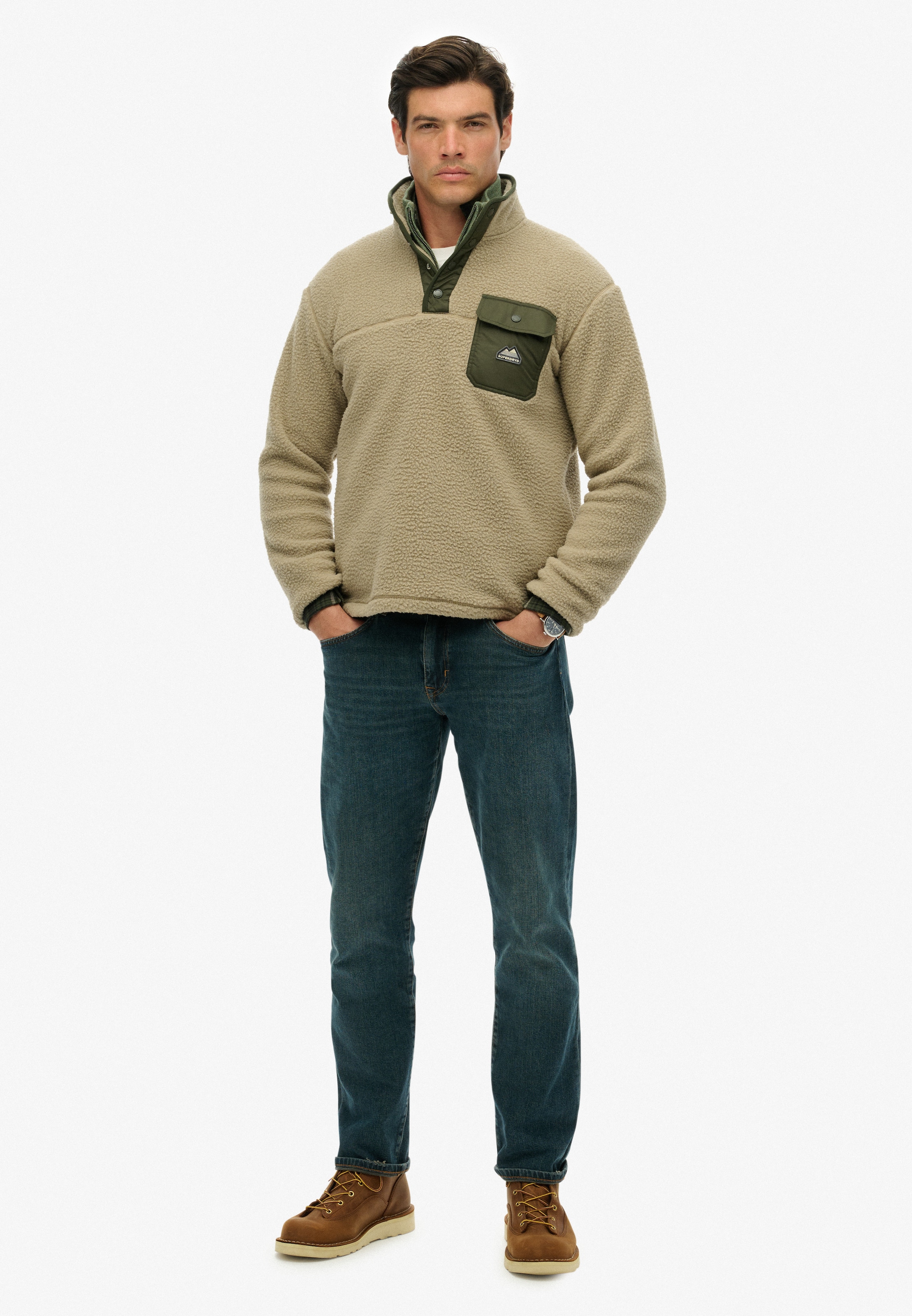 Superdry Sweatshirt "FUJI FLEECE HENLEY" günstig online kaufen