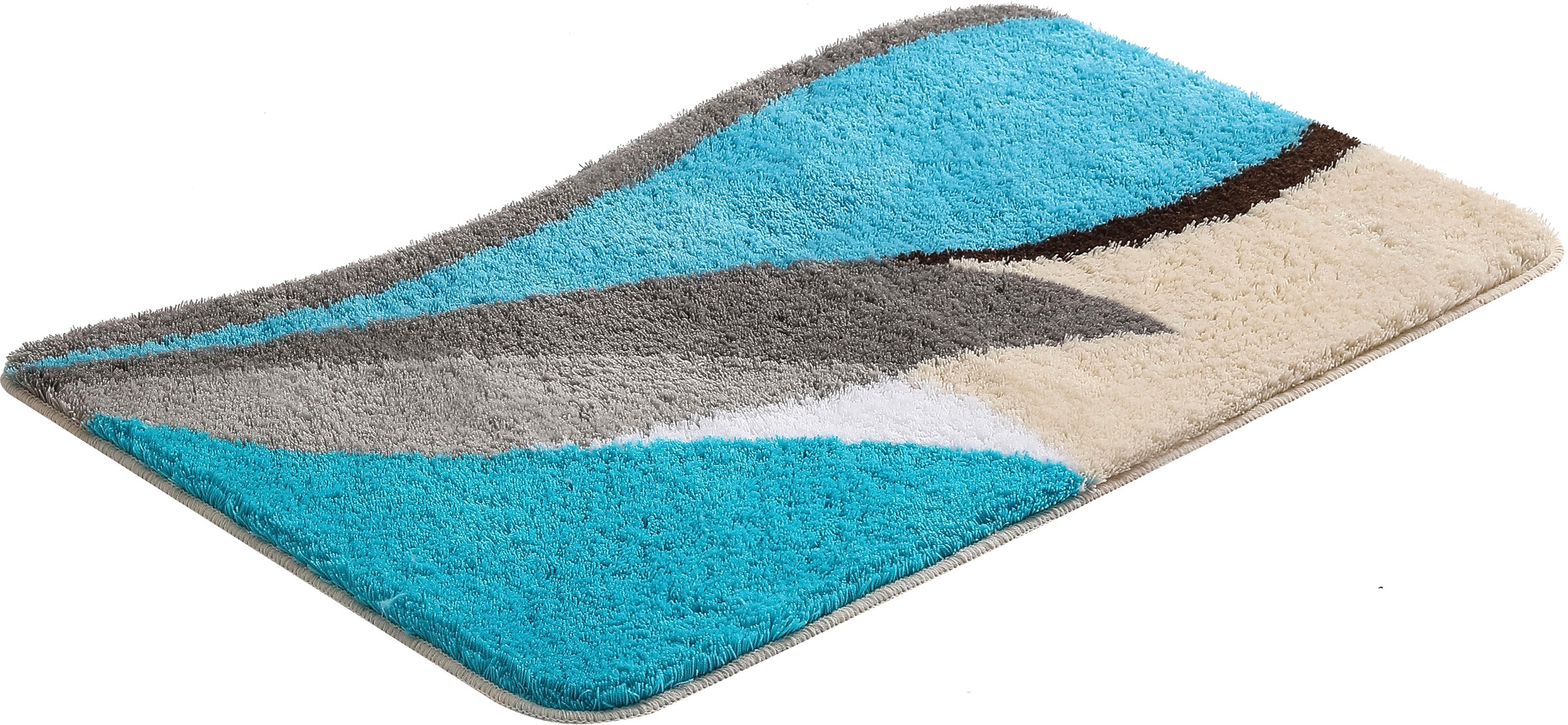 my home Badematte "Magnus, Badvorleger, Badezimmer Teppich" mehrfarbig, Bad günstig online kaufen