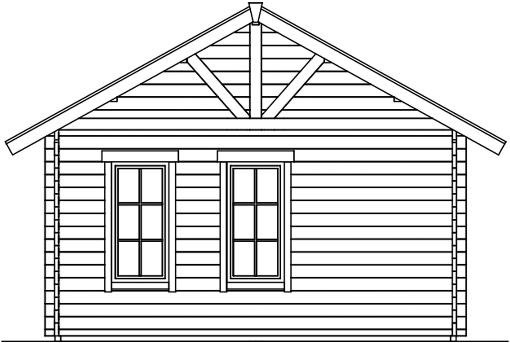 Skanholz Gartenhaus »Bern 2«, mit Lattung