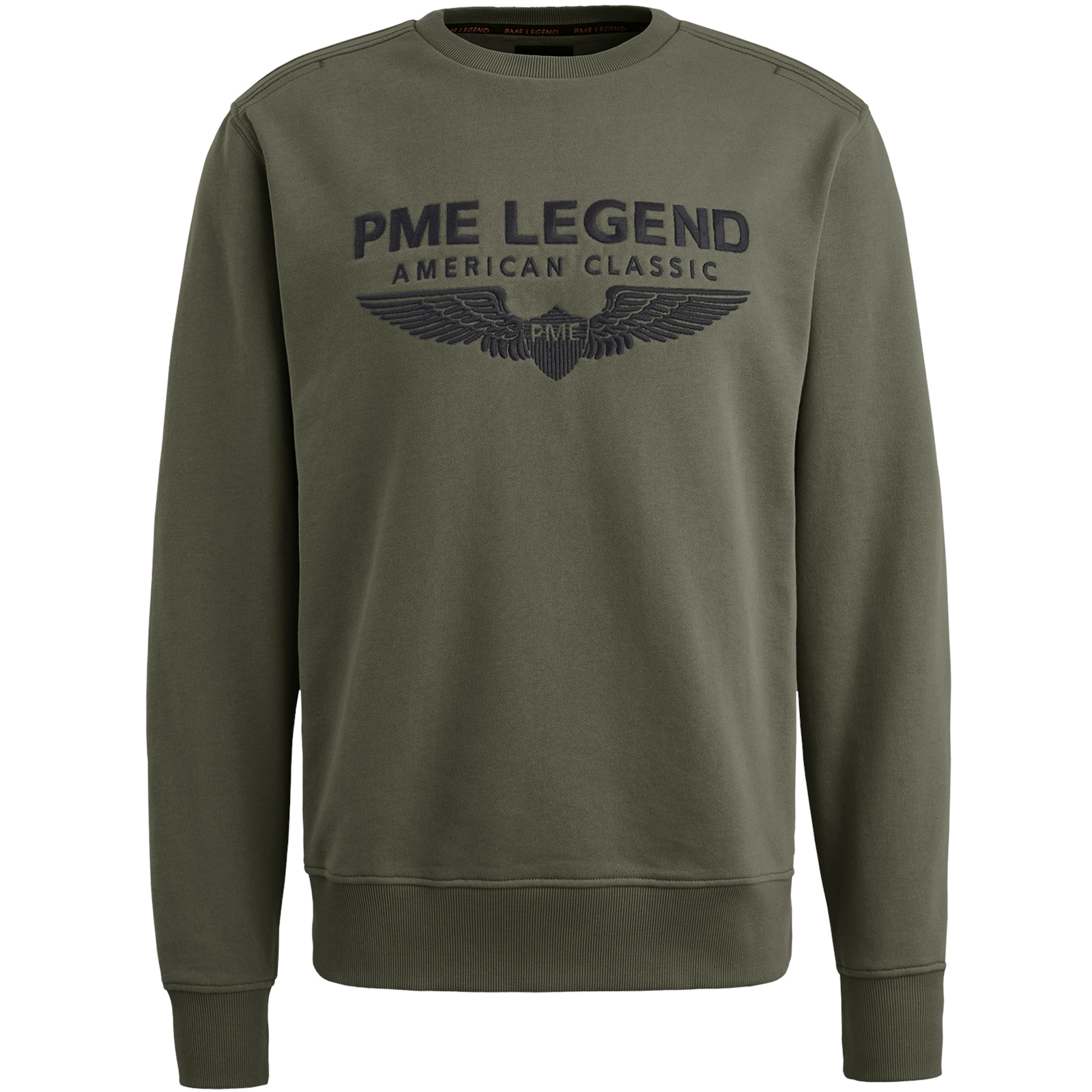 PME LEGEND Sweatshirt »Crewneck soft terry with logo«, mit Logo Stickerei