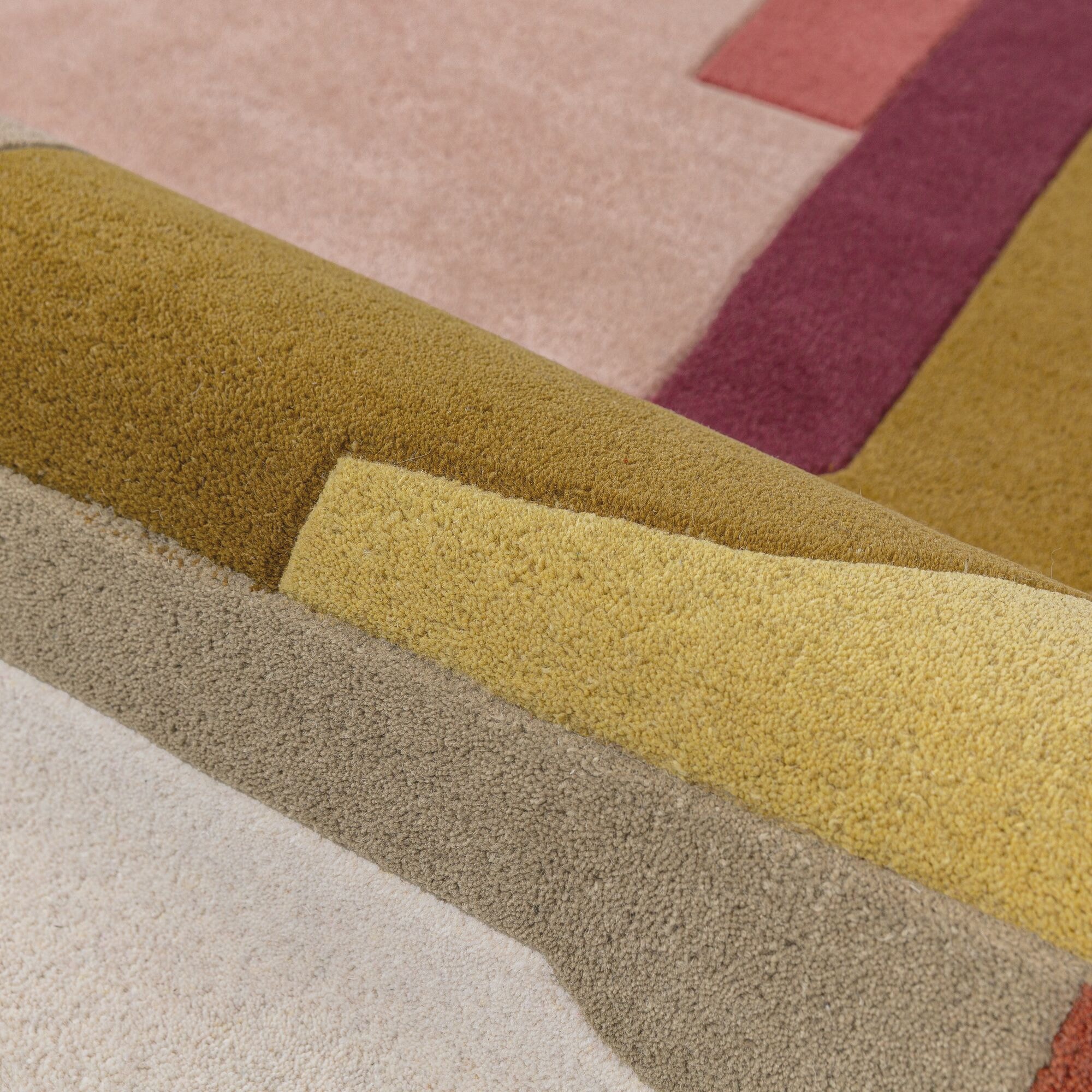 FLAIR RUGS Wollteppich »ELWIN« rechteckig 8 mm Höhe aus 100% Wolle, Abstraktes Design mit Kunstcharakter