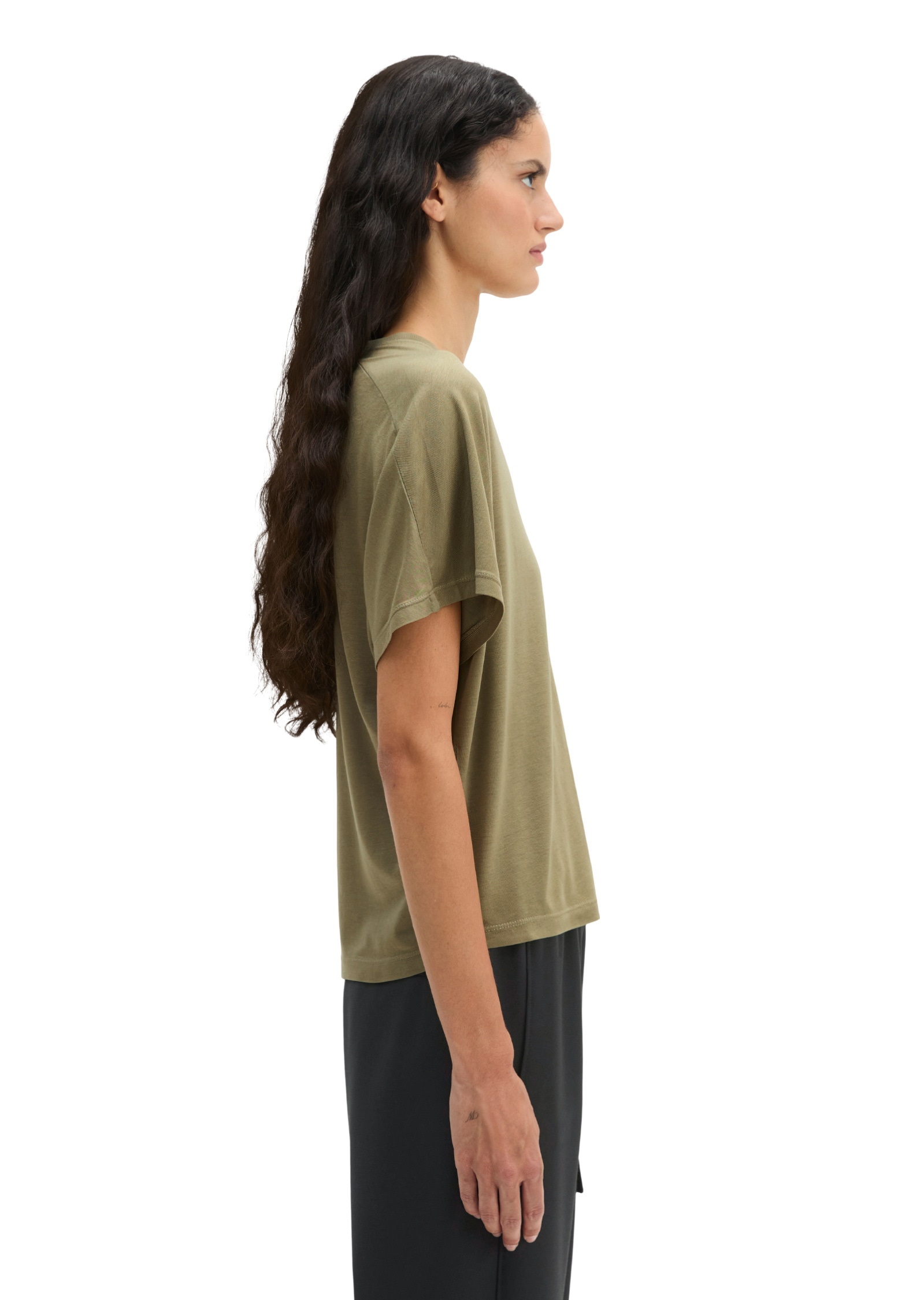 Marc O'Polo T-Shirt »aus fließendem Lyocell-Baumwolle-Mix«