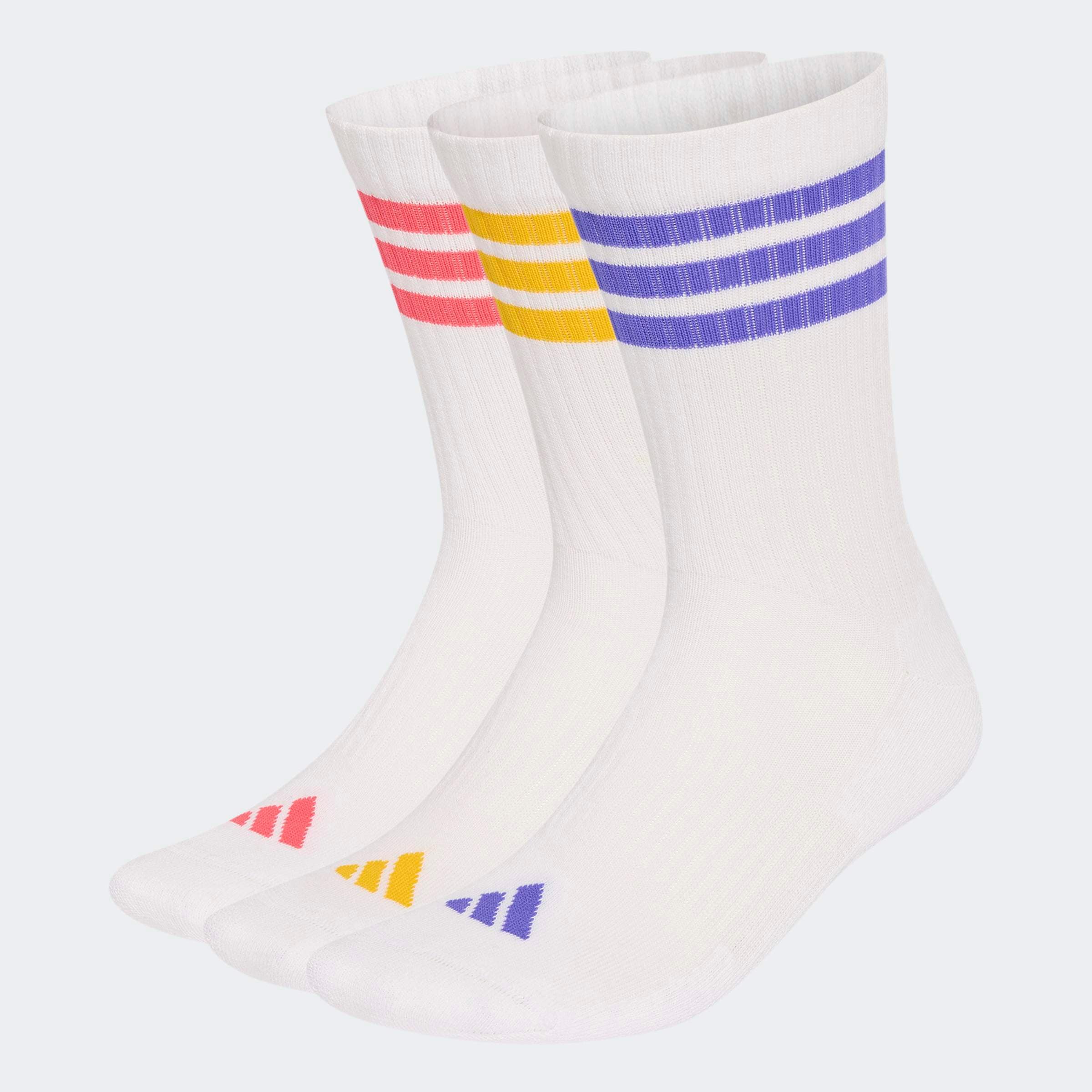 adidas Performance "3-STREIFEN, KNÖCHELLANG, MIT POLSTERUNG, 3ER-PACK" 3 Paar tlg. für sportive Aktivitäten und Fitness, 3er-Pack, neutraler Schnitt