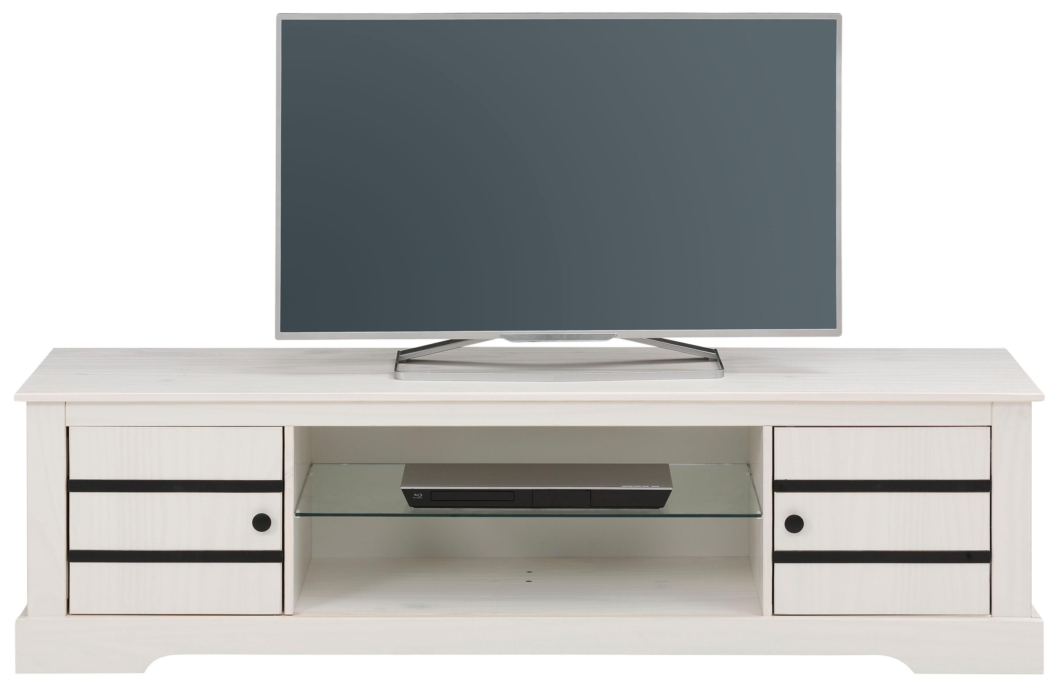 Thumbnail - OTTO home Lowboard Kommode aus massivem Kiefernholz, mit Glasboden, Breite 160 cm