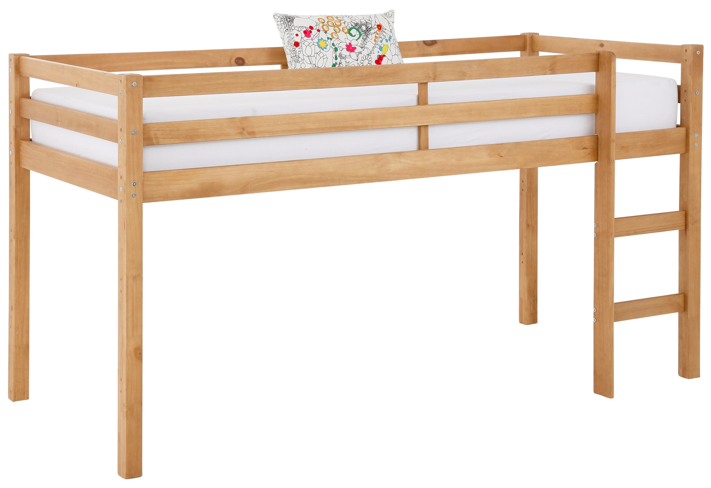 OTTO home Hochbett "Alpi" aus schönem massivem Kiefernholz, Außenmaßenbreit günstig online kaufen