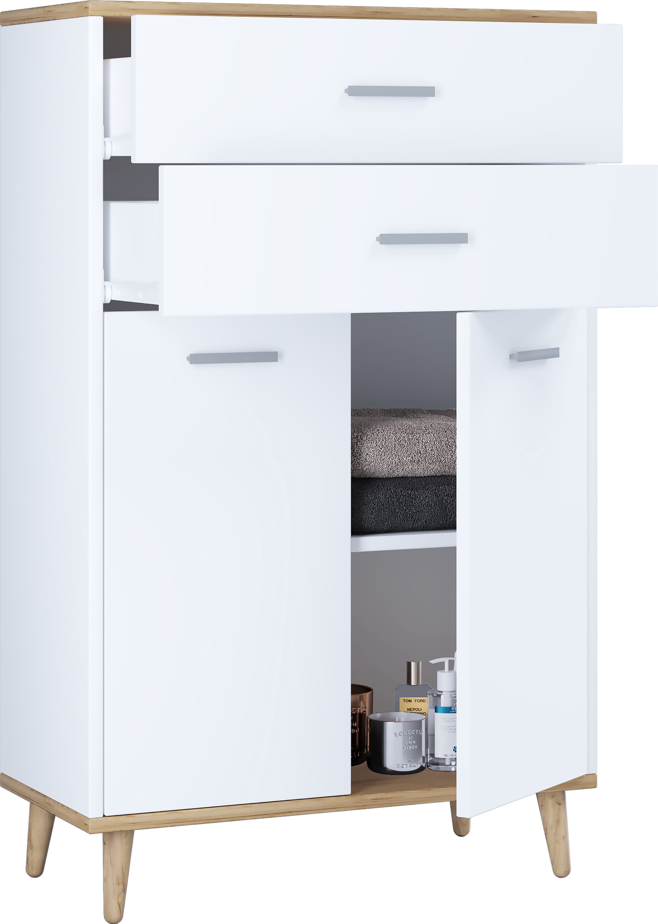 VCM Kommode "Holz Highboard Kommode Schublade Lindas", (VCM Lindas) günstig online kaufen