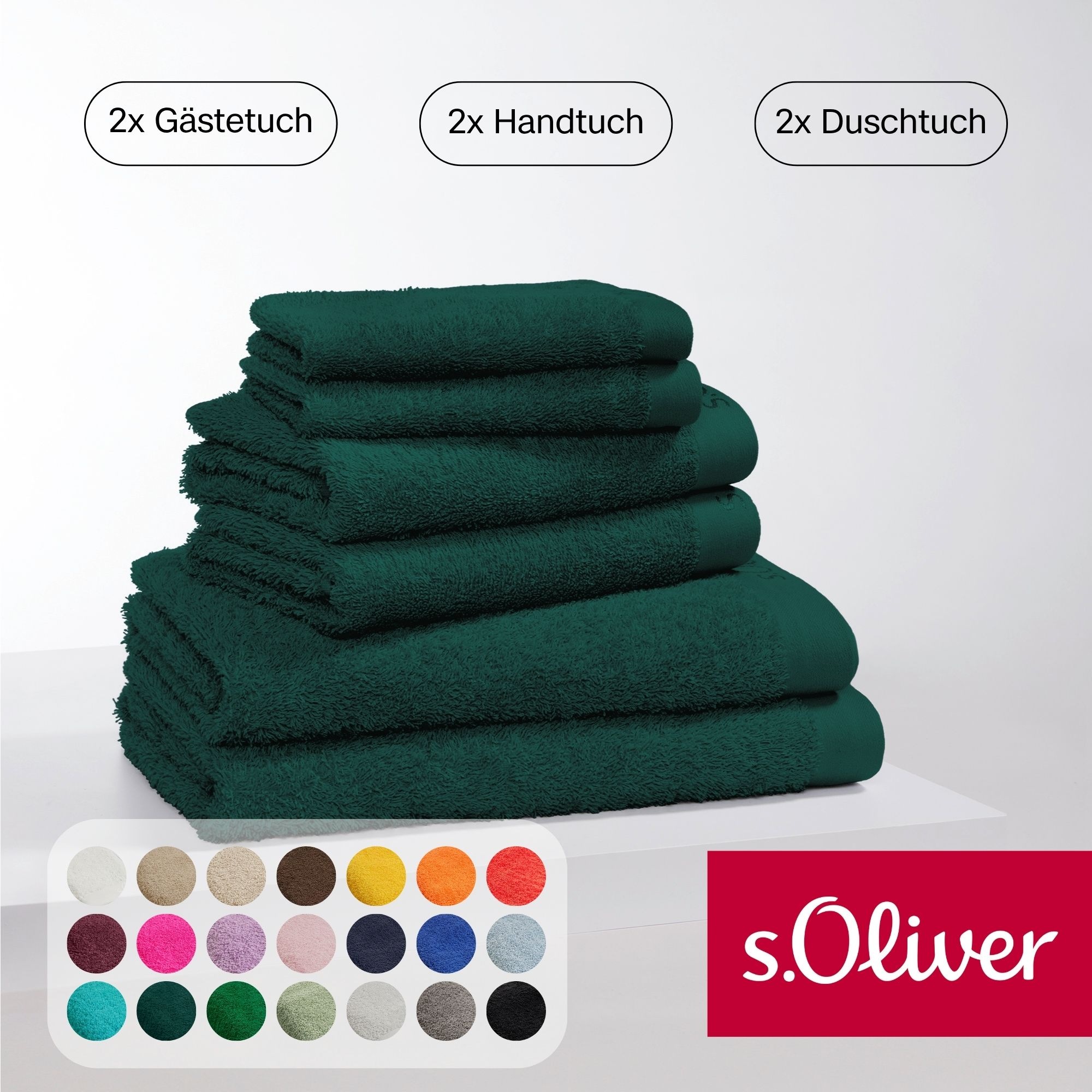 s.Oliver Handtuch Set "s.Oliver, Premium Qualität, 600 gr/m²" Set 6 Walkfro günstig online kaufen