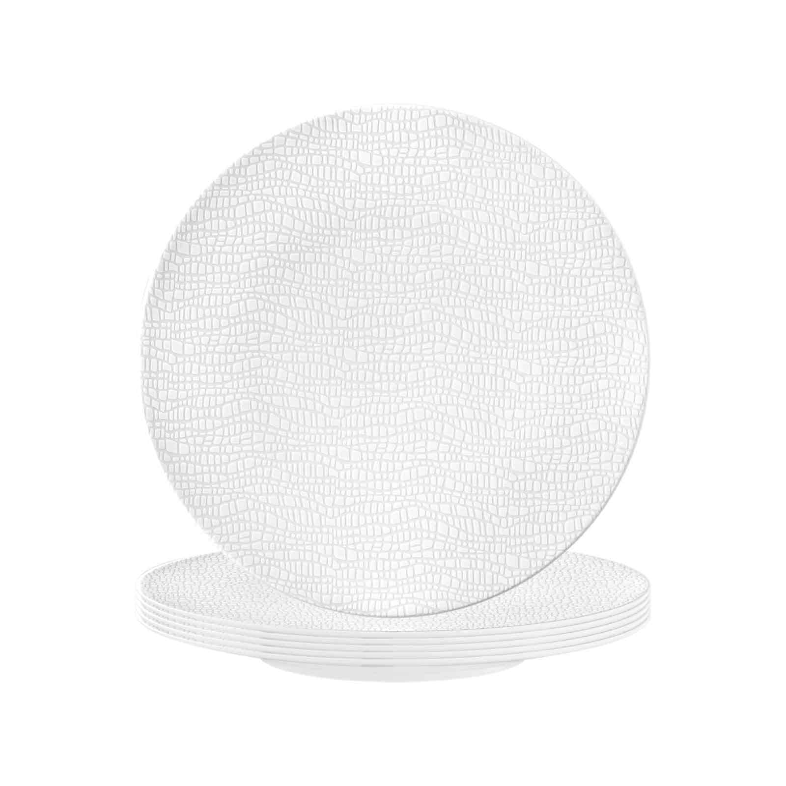 Frühstücksteller SELTMANN WEIDEN "Frühstücksteller Life Fashion ø 22,5 cm 6er Set", weiß (luxury weiß), Speiseteller