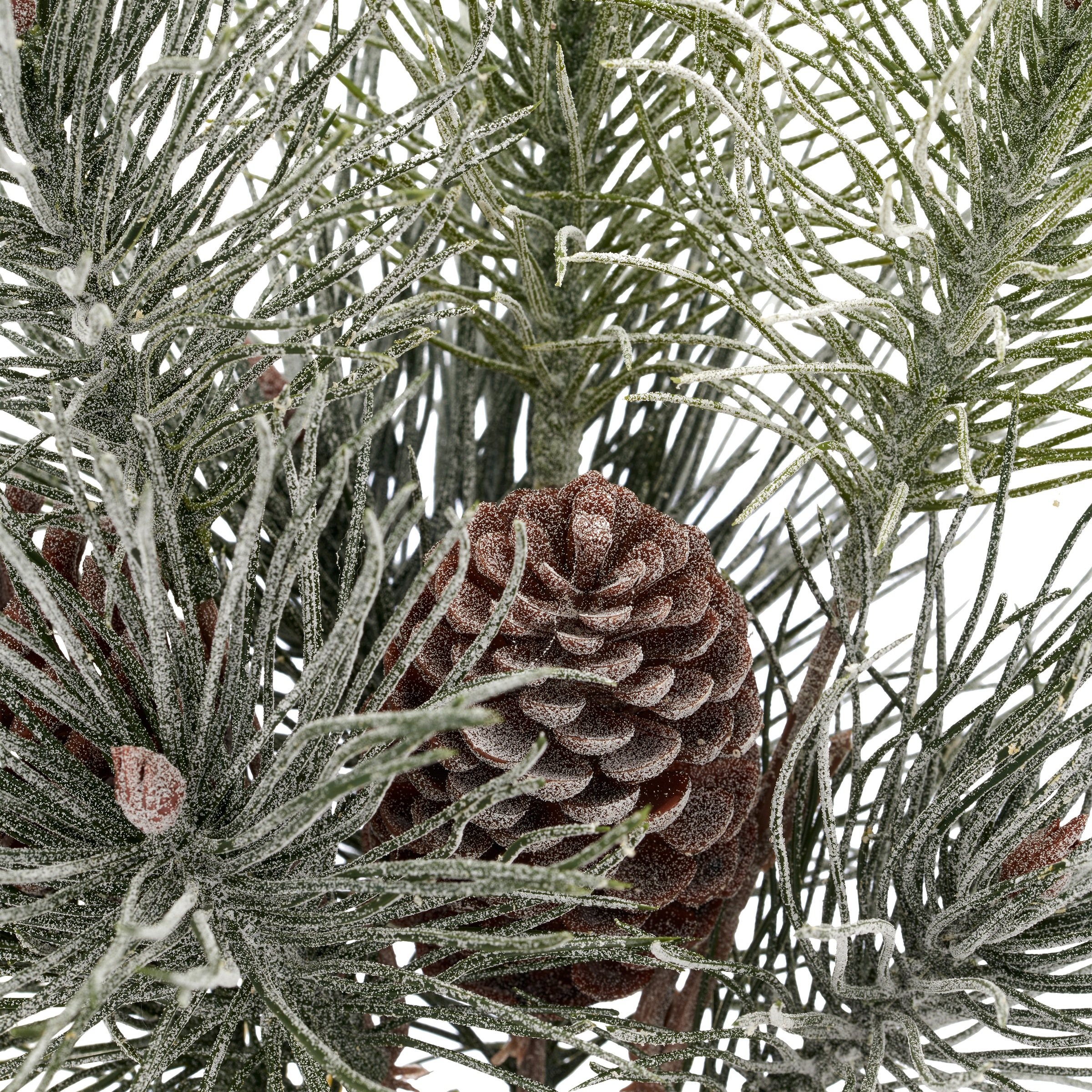 Creativ green Winterliche Kunstpflanze "Kiefernbäumchen" mit Frost-Optik günstig online kaufen