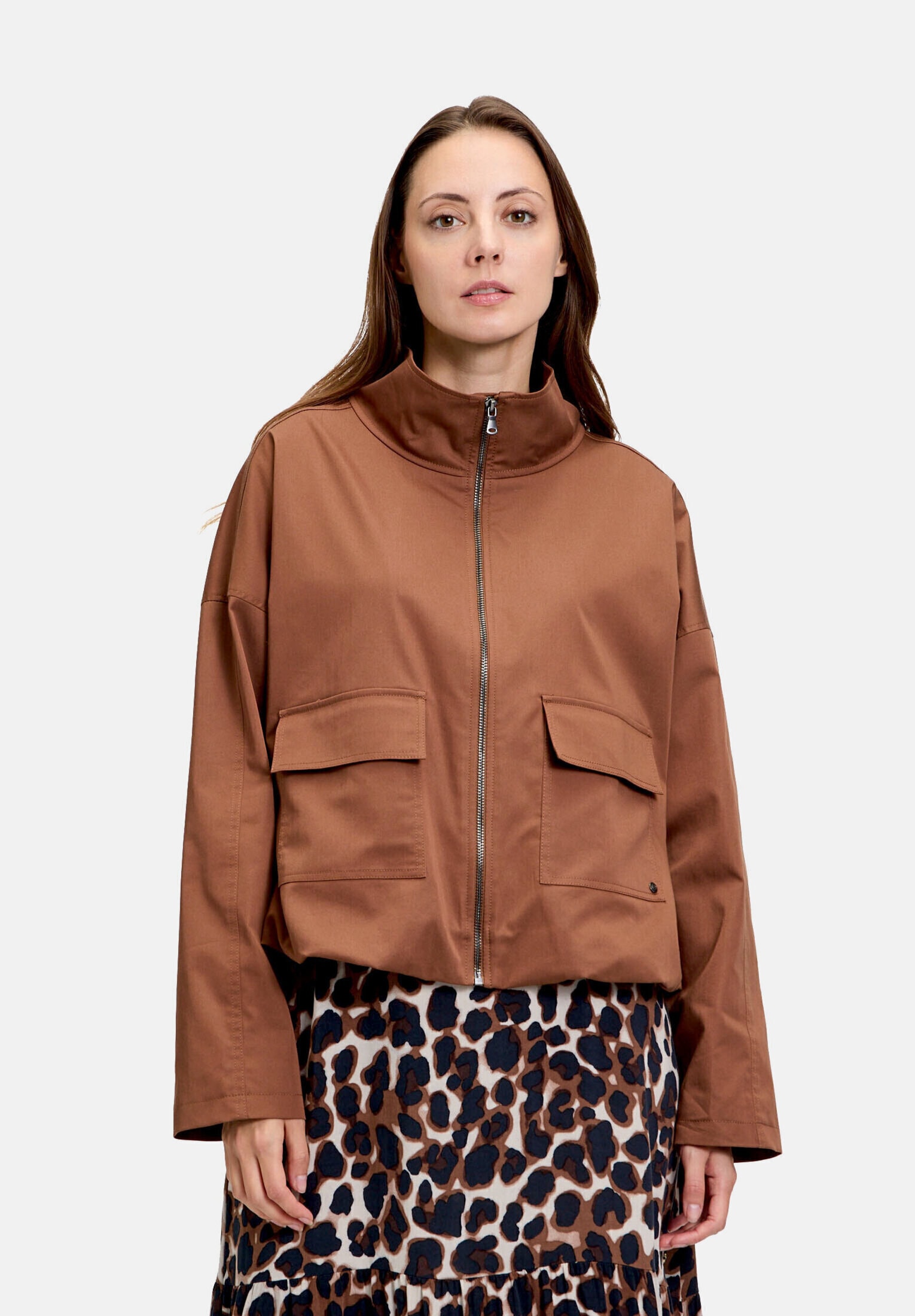 Betty&Co Canvasjacke »Damen mit Taschen«