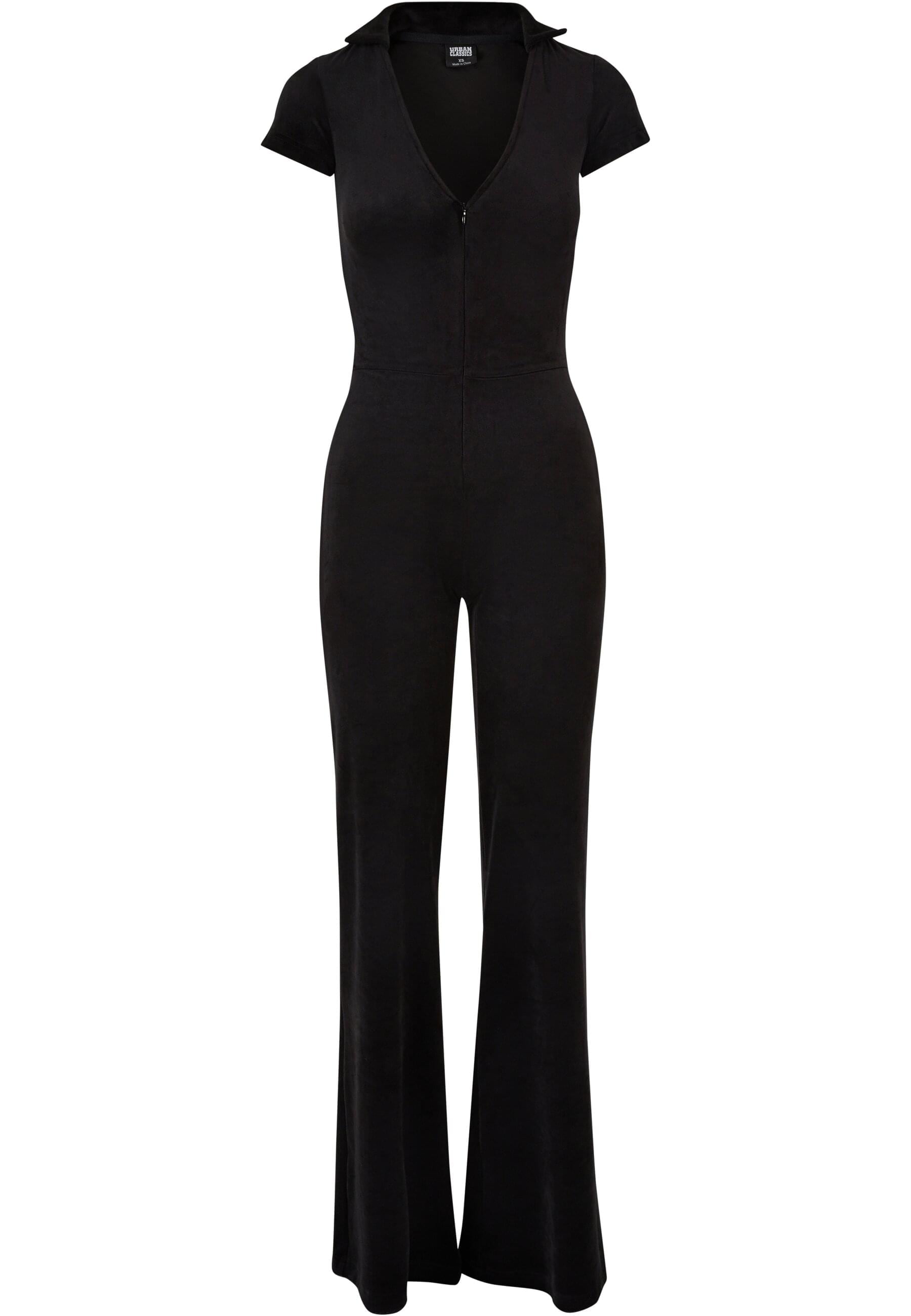 URBAN CLASSICS Jumpsuit »Urban Classics Damen Ladies Velvet Jumpsuit«, (1 tlg.)