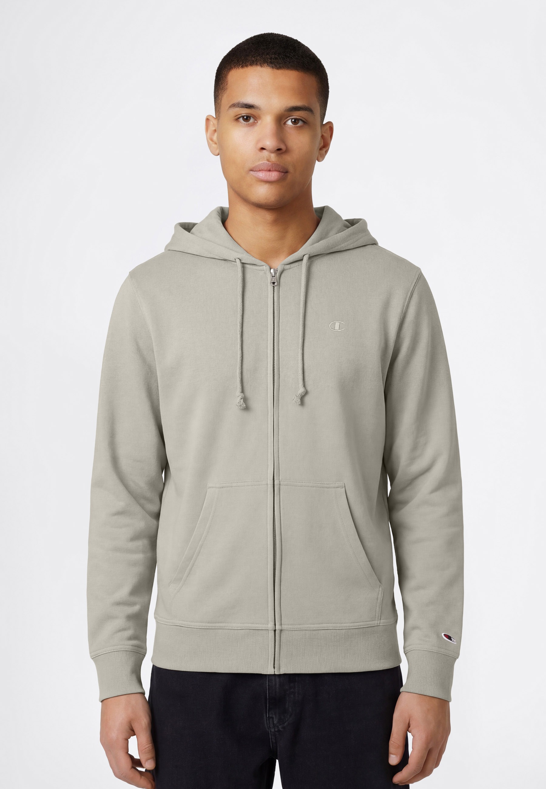 Champion Kapuzensweatjacke "ICONS TONAL Terry Full Zip Hoodie" mit Kapuze, aus Baumwoll-Polyester-Material, sportlicher Stil