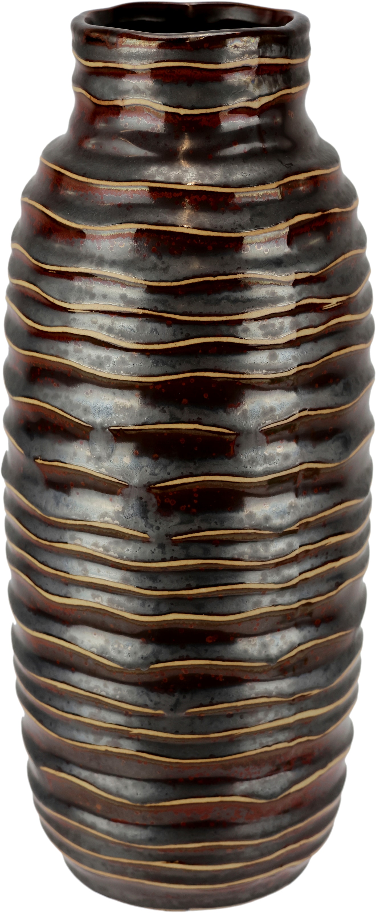 I.GE.A. Dekovase "Vase aus Keramik", (1 St.), Dekovase Blumenvase Modern fü günstig online kaufen