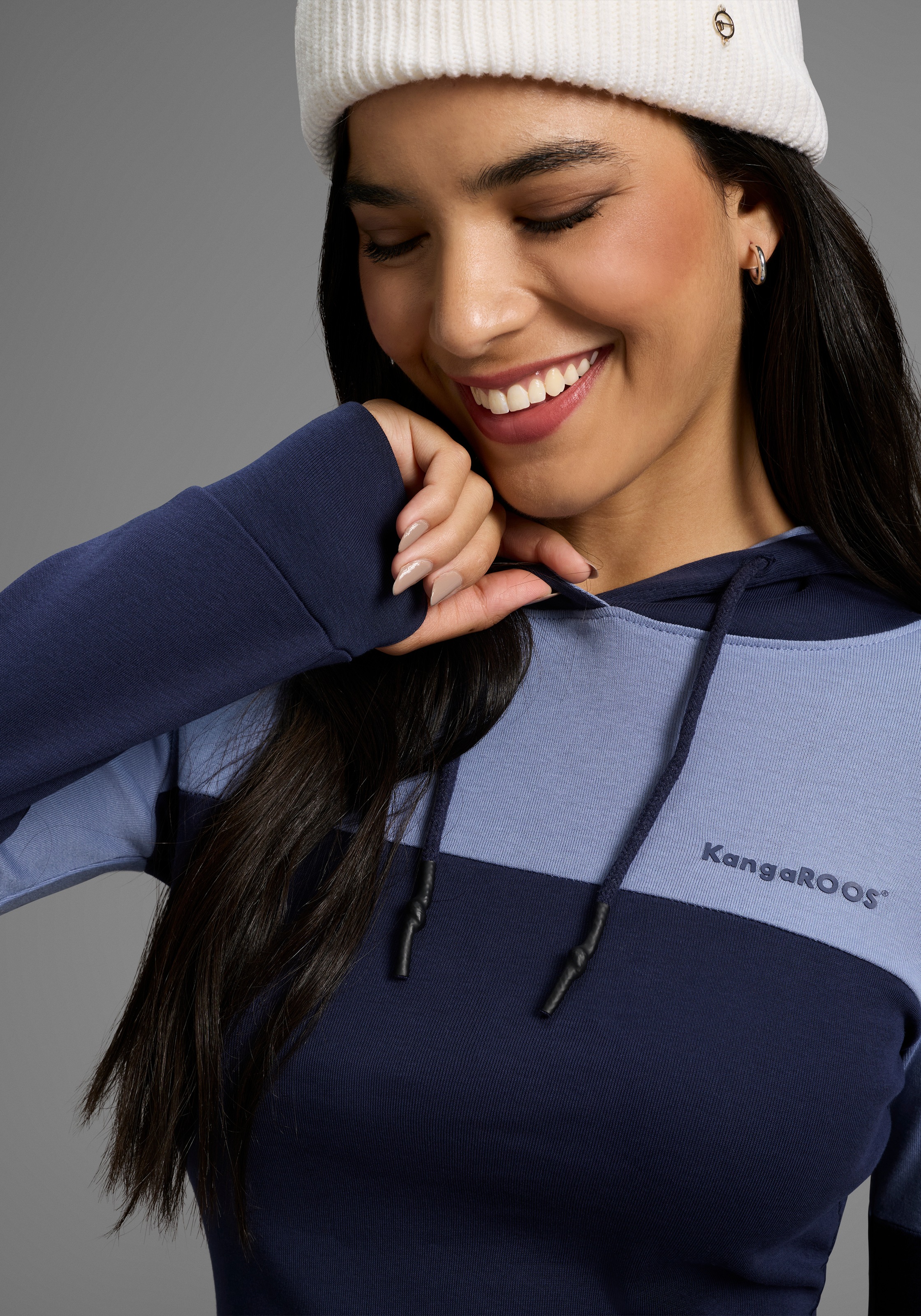 Thumbnail - KangaROOS Kapuzenshirt mit Colorblock