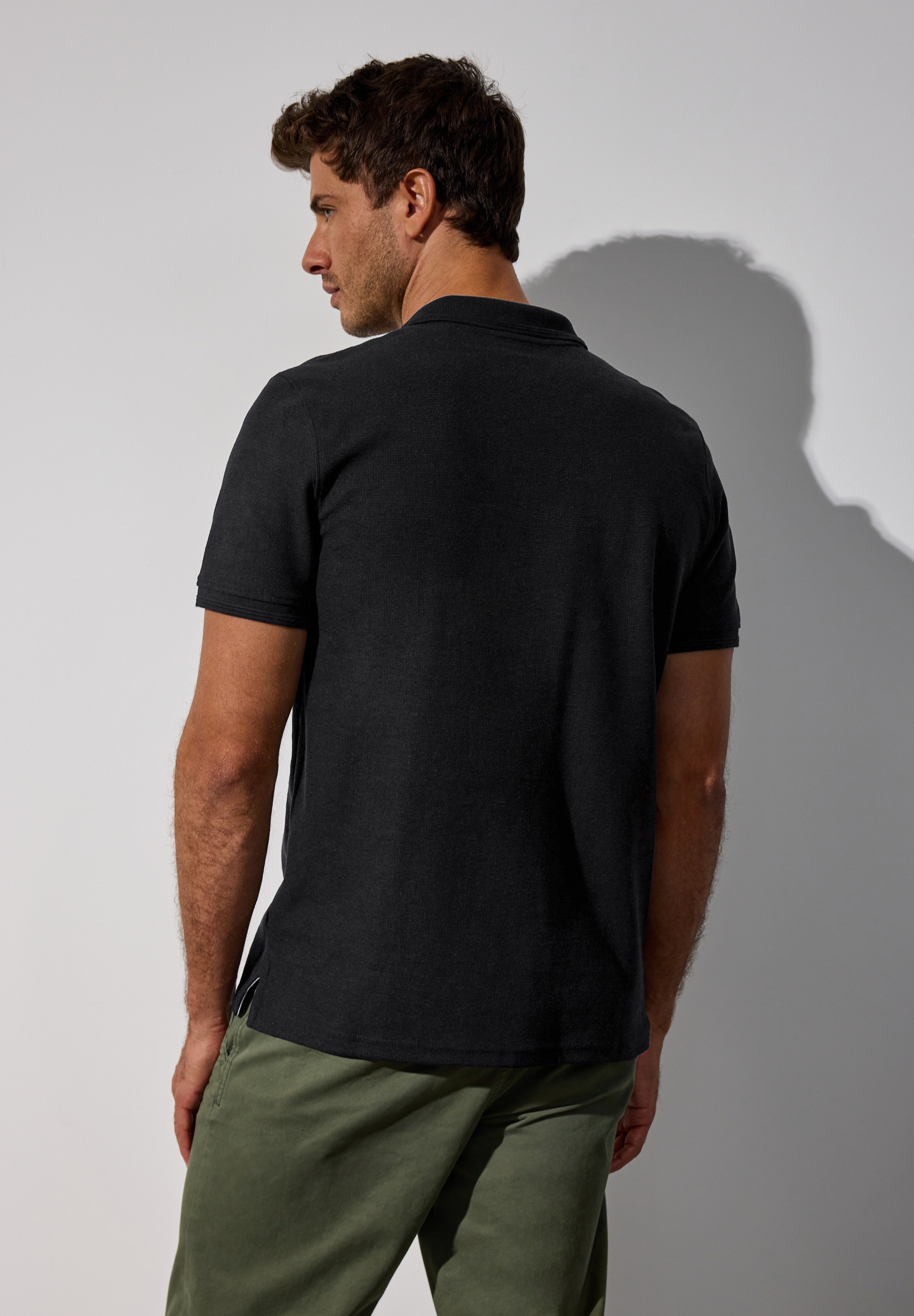 STREET ONE MEN Poloshirt, im soften Baumwoll-Mix