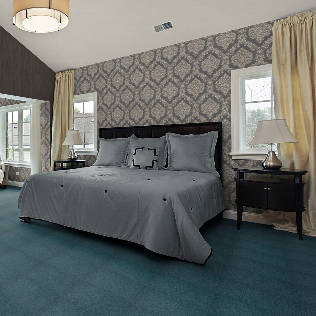 Bodenmeister Teppichboden »Jupiter, Velours - meliert, Made in Belgium«, rechteckig, 7,5 mm Höhe, Wohnzimmer, Schlafzimmer, Kinderzimmer, Breite 400/500 cm