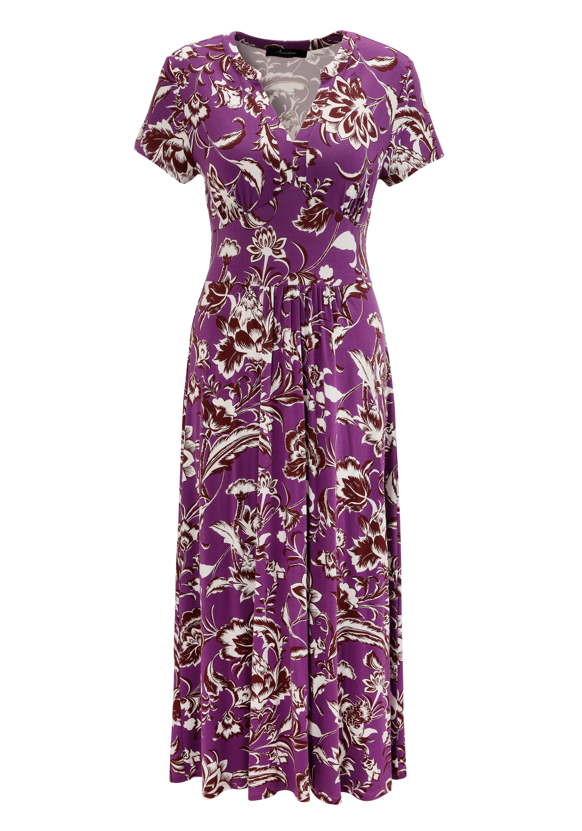 Aniston CASUAL Sommerkleid, mit großflächigem Blumendruck - NEUE KOLLEKTION