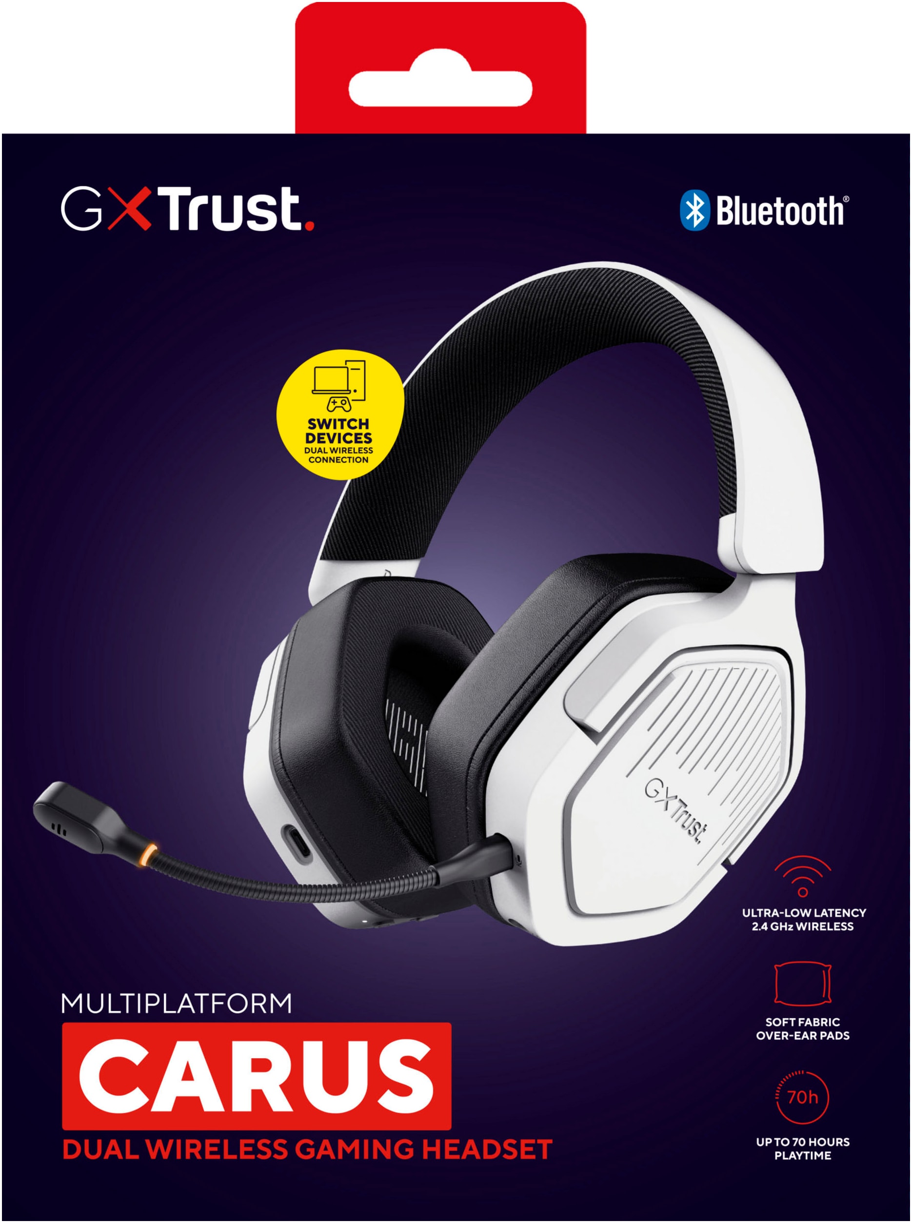 Trust Gaming-Headset »GXT 493W Carus«, Bluetooth