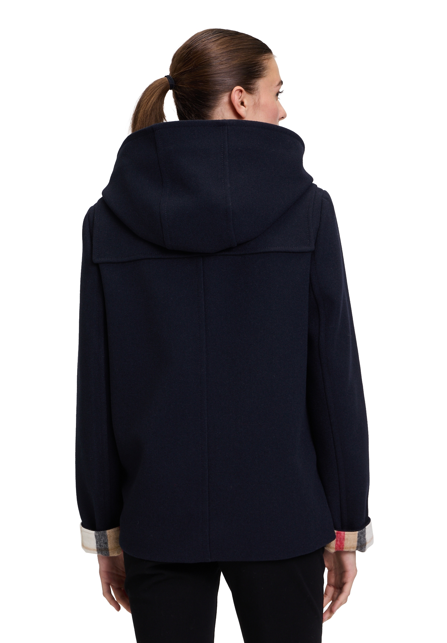 Amber & June Outdoorjacke »Amber & June Damen Duffle-Jacke mit Kapuze«, mit Kapuze