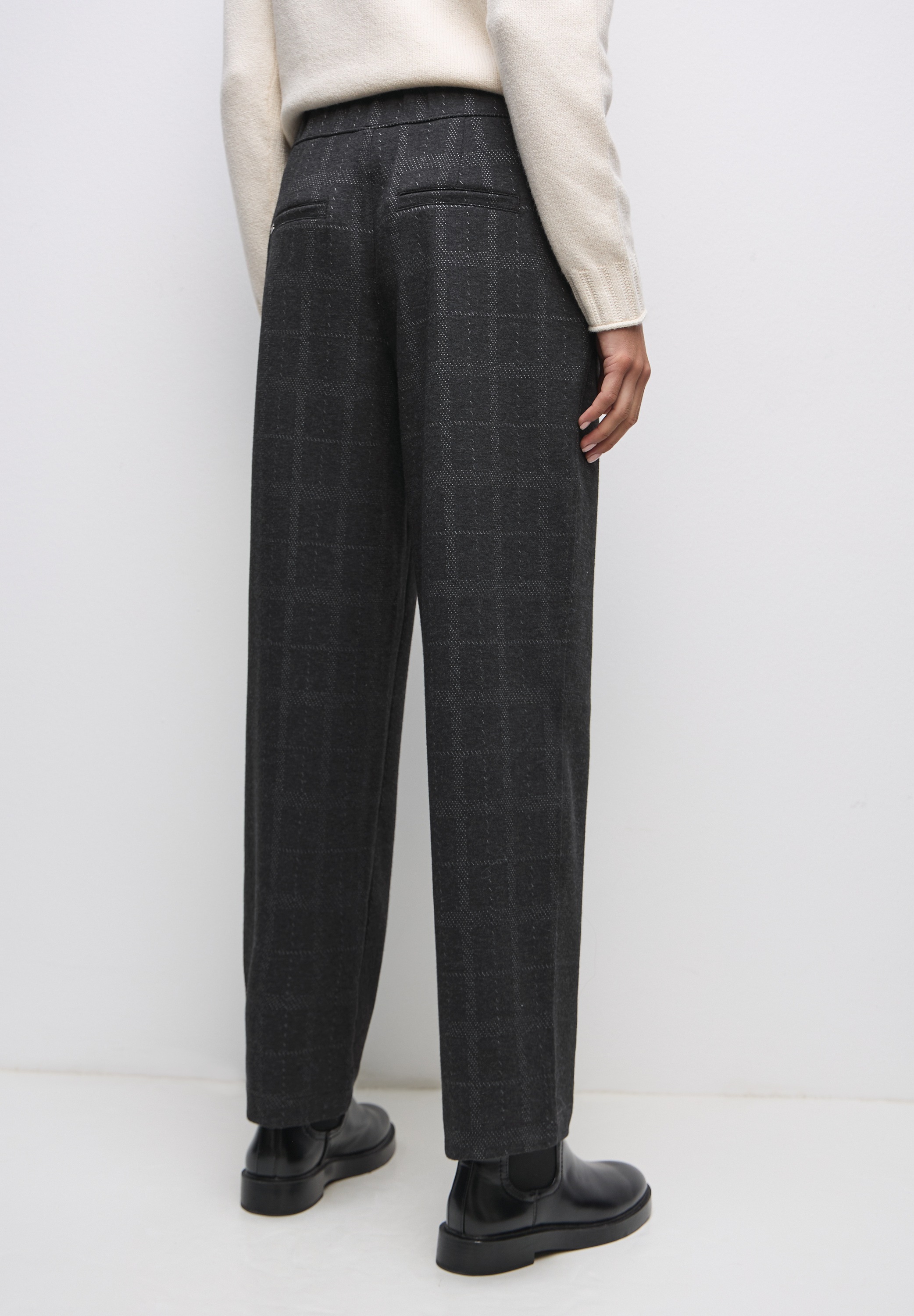 STREET ONE Stoffhose kariert günstig online kaufen