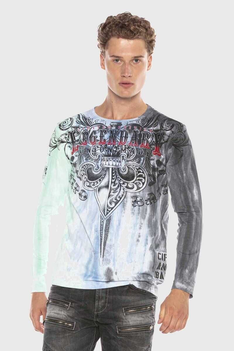 Cipo & Baxx T-Shirt »Sweatshirts« mit Ornament-Print