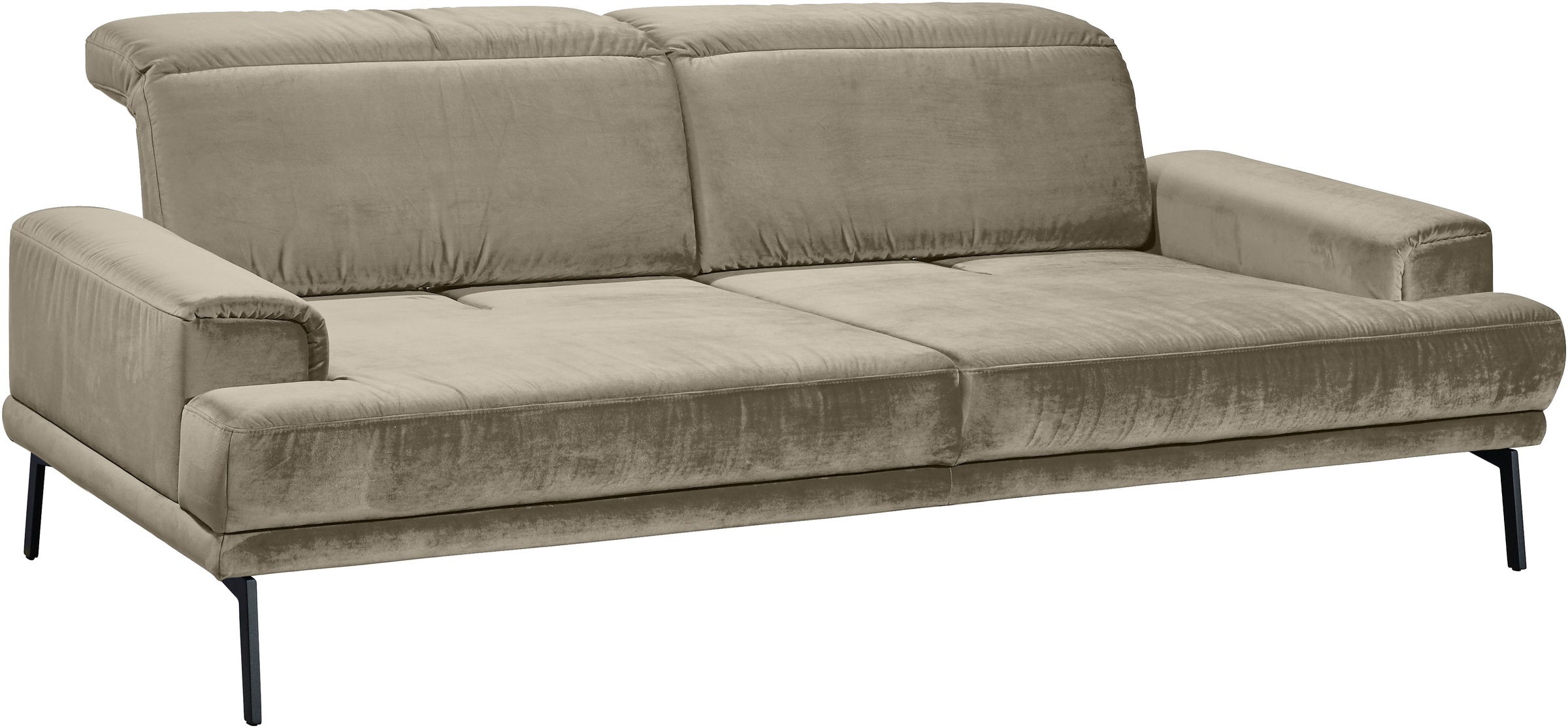 Musterring 3-Sitzer »MR 4580«, inkl. Kopf- und Sitztiefenverstellung, Fuß schwarz, B228 x T103 cm