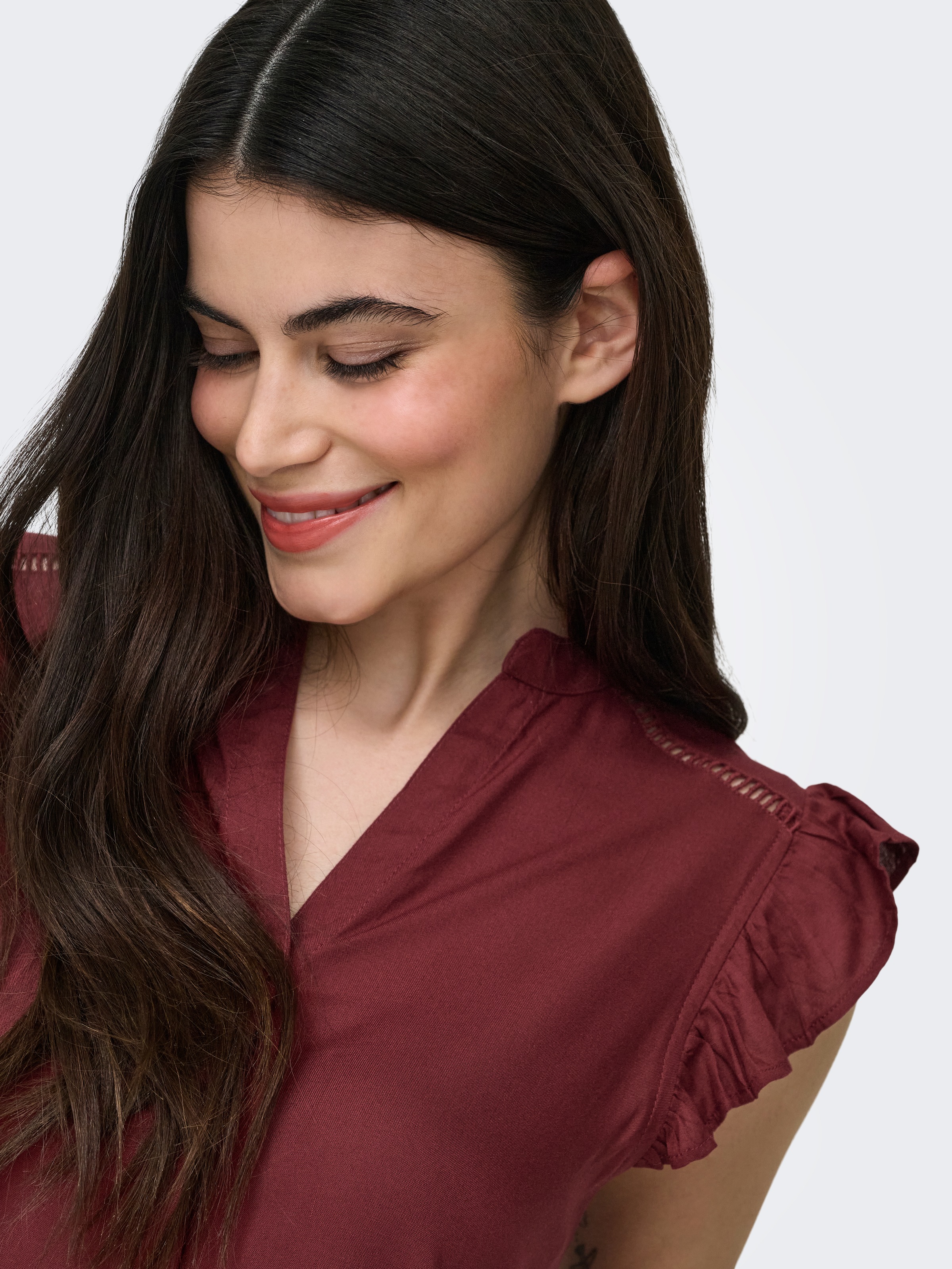 ONLY Onlrosella Life Chemise Tissée Syrah L 2