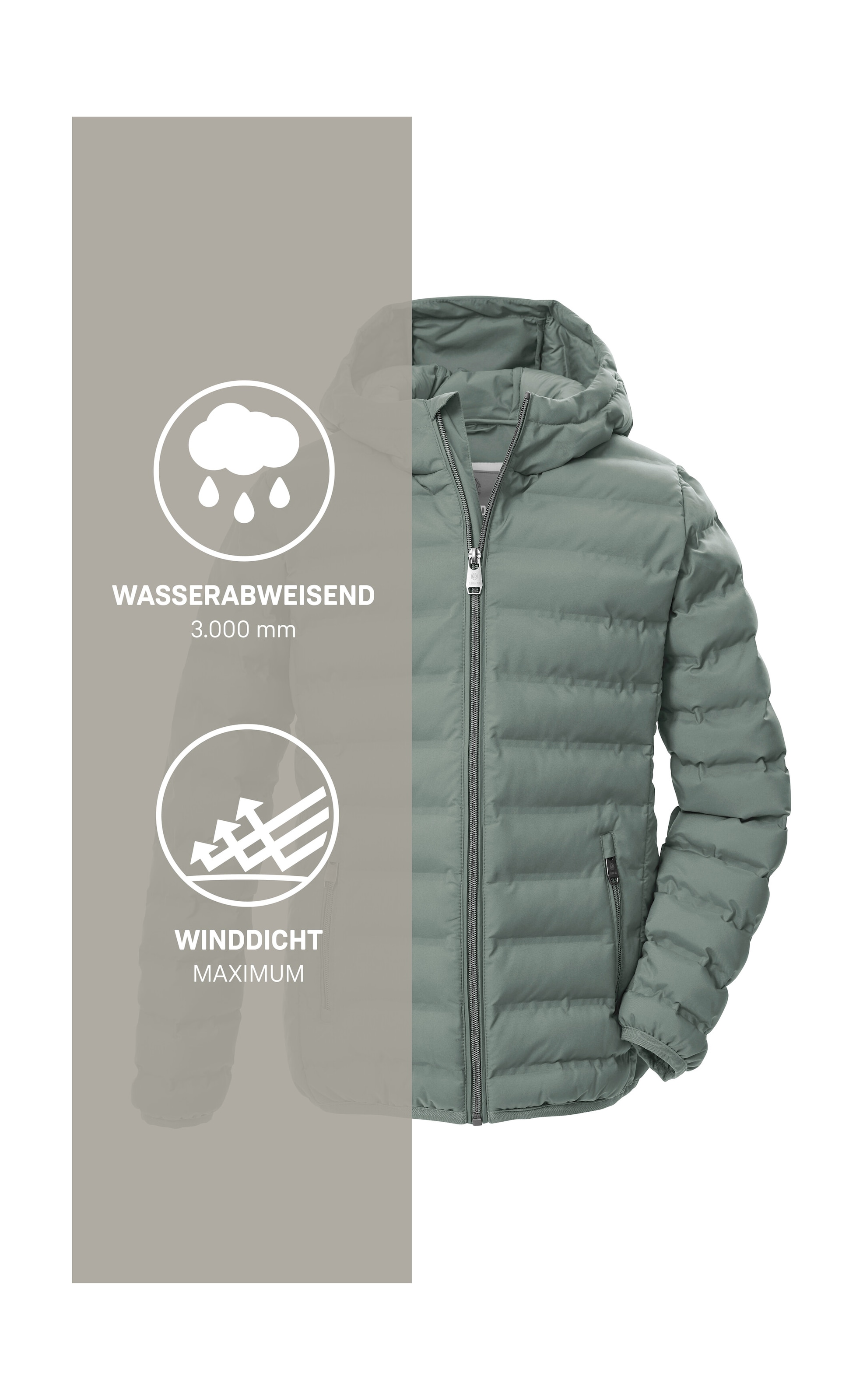 G.I.G.A. DX by killtec Steppjacke »Mädchen Steppjacke OOGW 2«, Leichte. winddichte Mädchen Steppjacke, wasserabweisend