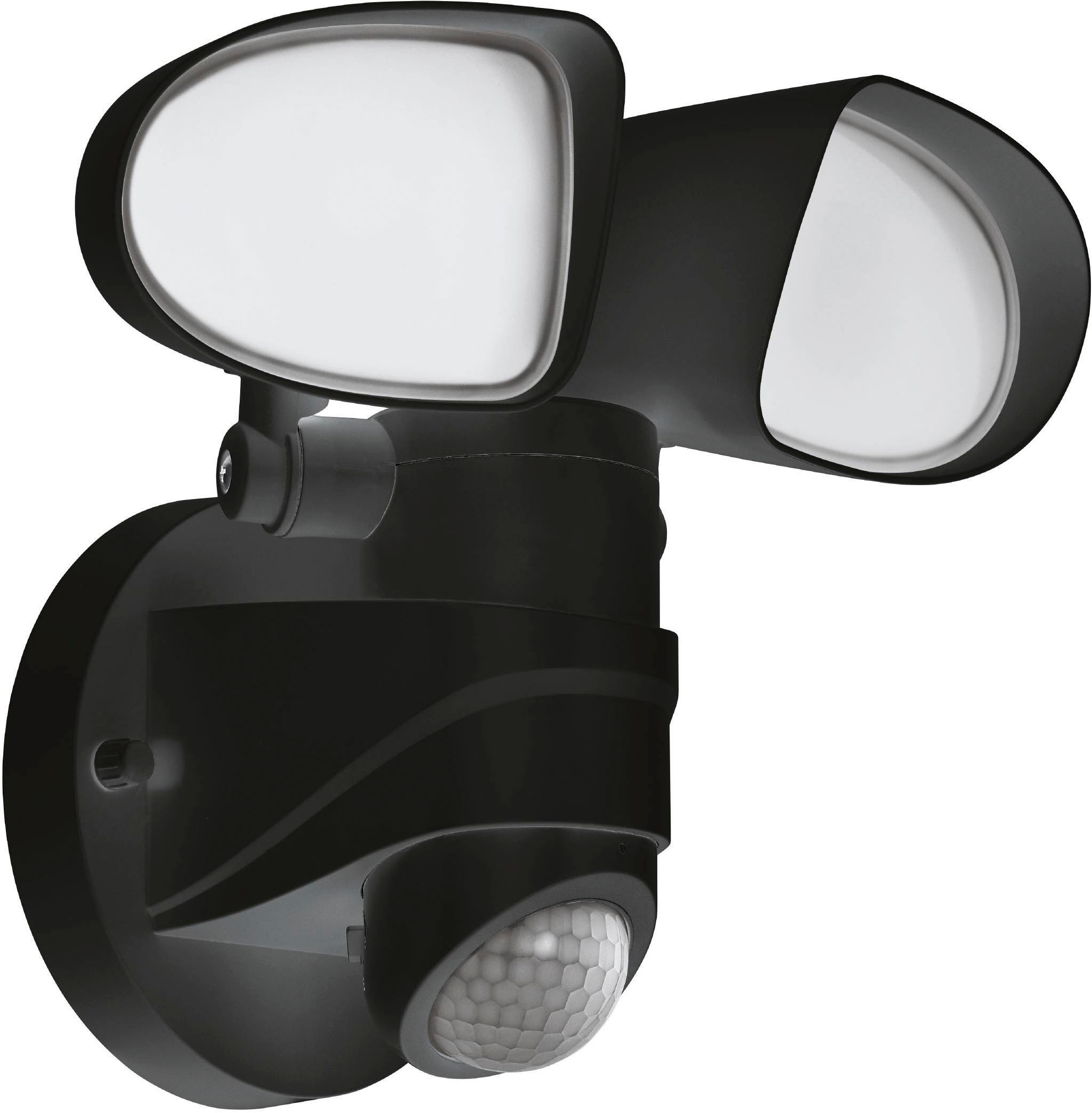 EGLO Wandleuchte »Pagino Wandlampe, Außenleuchte, Kunststoff, Außenstrahler, IP44, Lampe« LED-Modul 1 Stk. Kaltweiß Wand-/Deckenleuchte - L24,5 x H22 x AL18 cm - schwarz - 11,5W inkl.